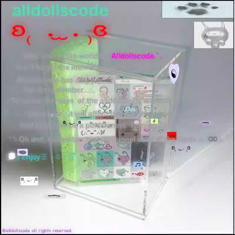 alldollscode Welcome To My World Stickers