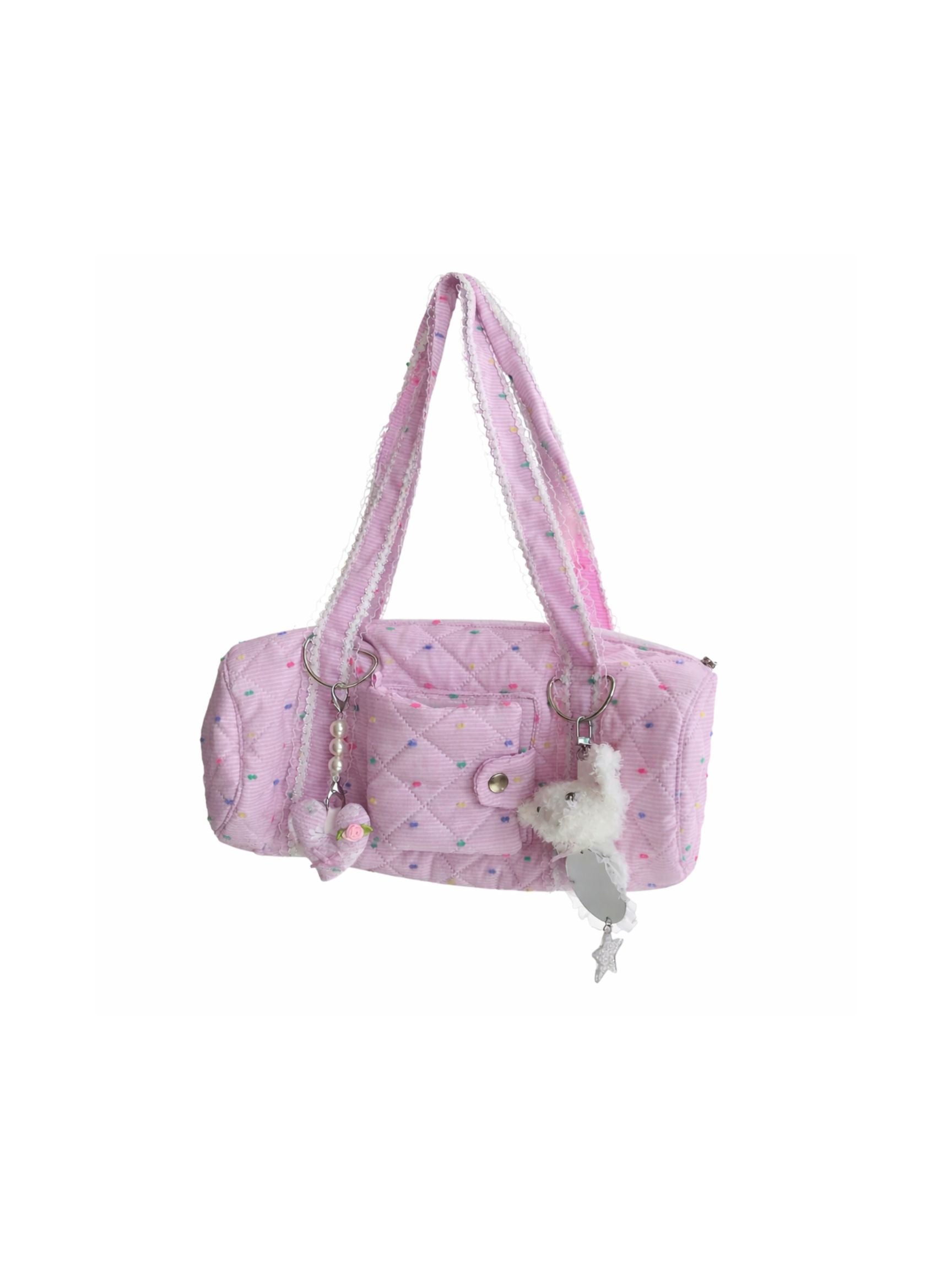 CUTE OOU Candy Polka Dot Flip Polaroid Underarm Bag