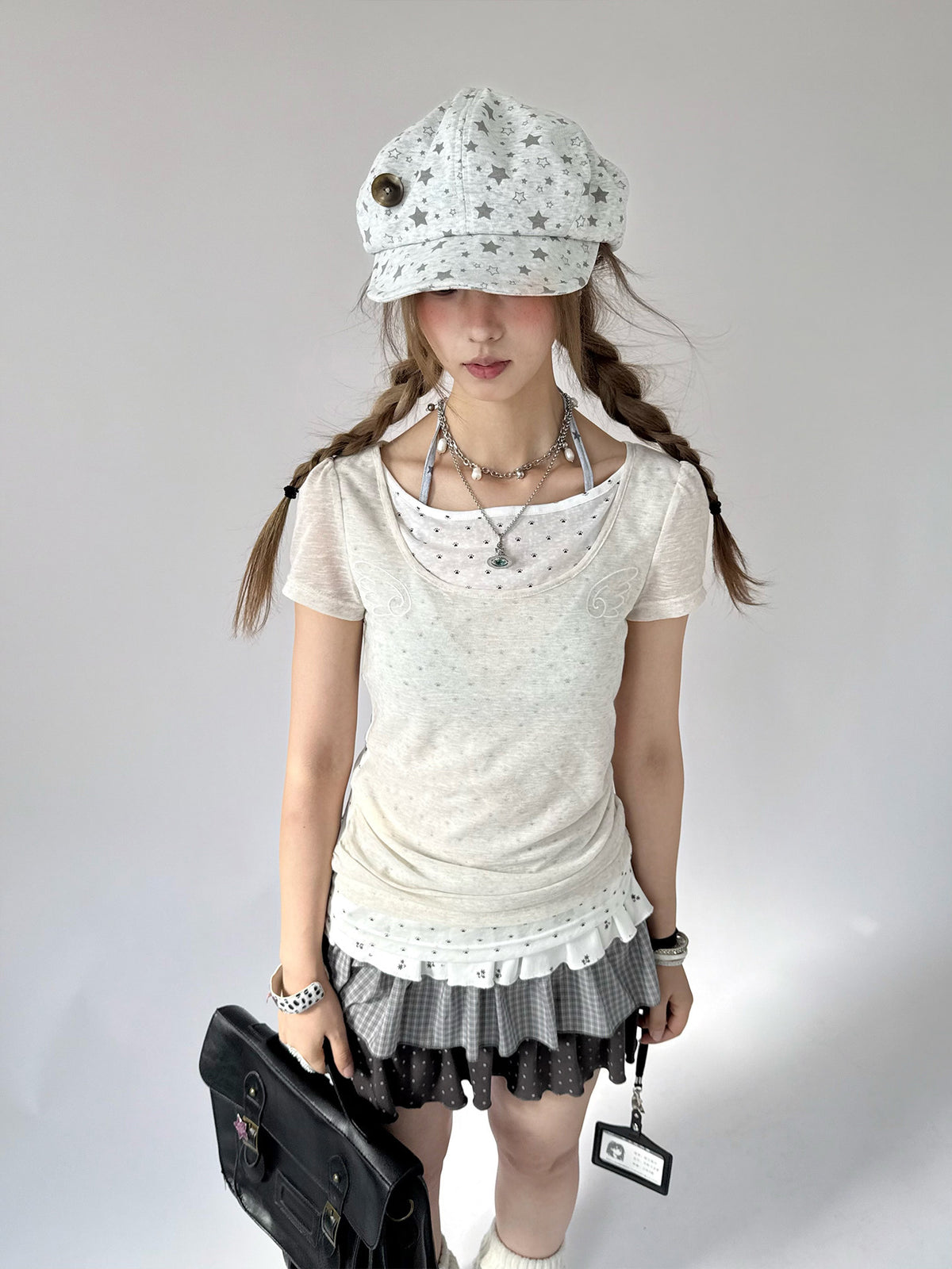 Starlit Ruffle Ruched Top