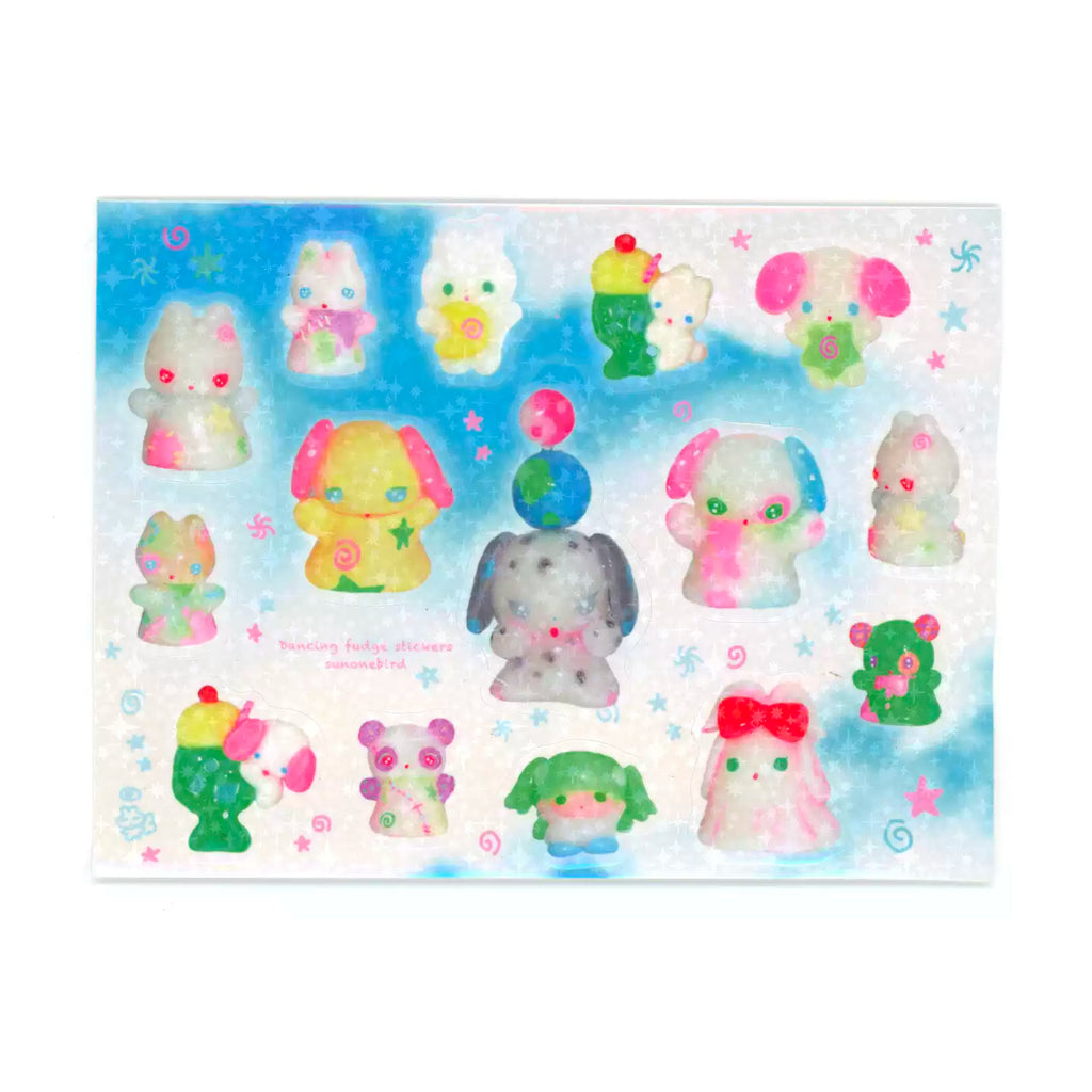 sunonebird Dancing fudge Stickers