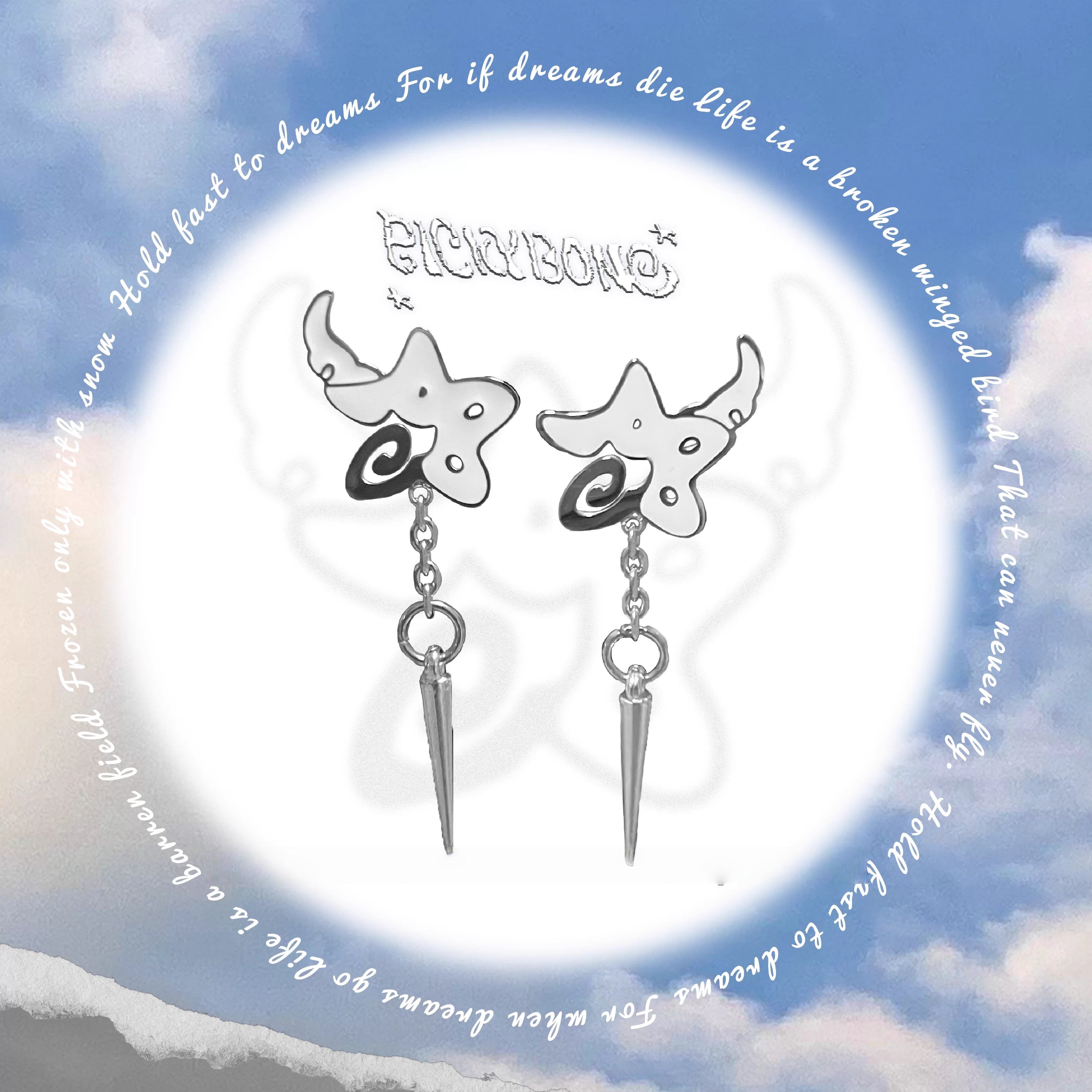 pickybone E-Angel Earrings
