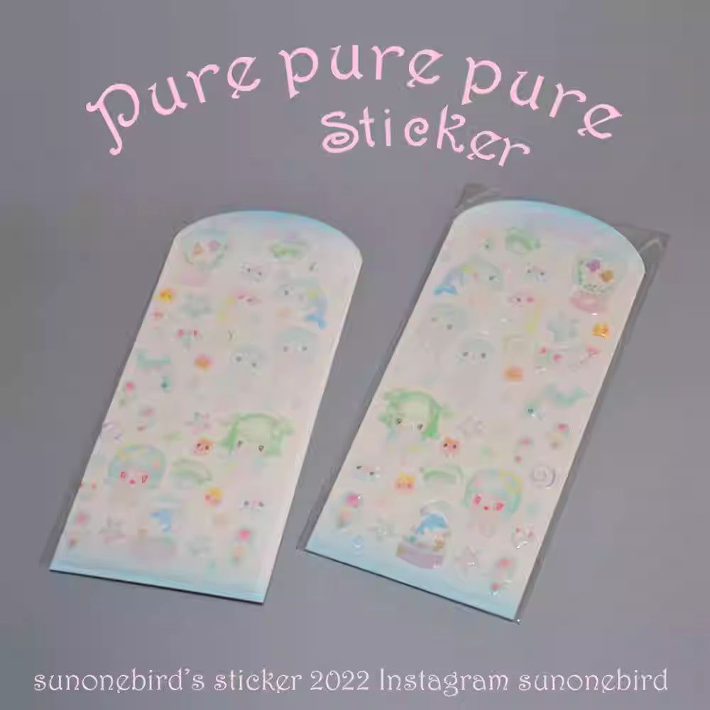 Sunonebird Pure Pure Pure Stickers