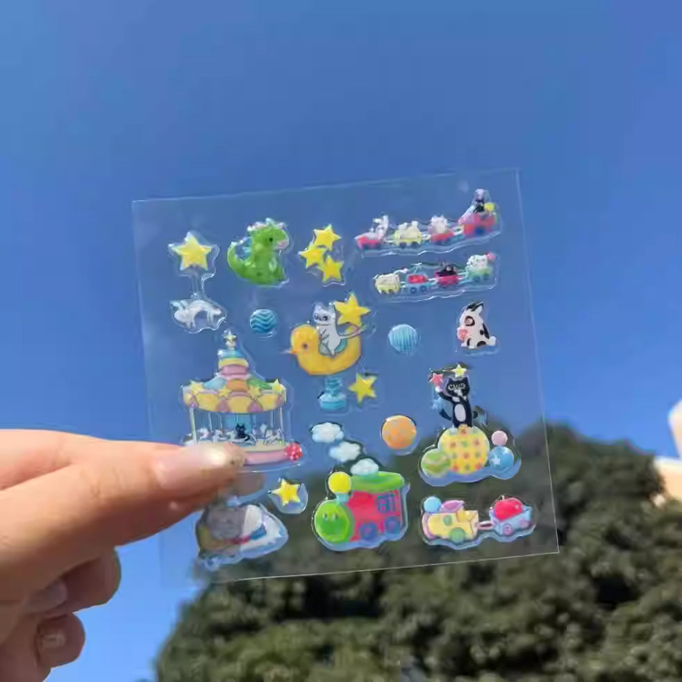 Cat Carnival Jelly Stickers