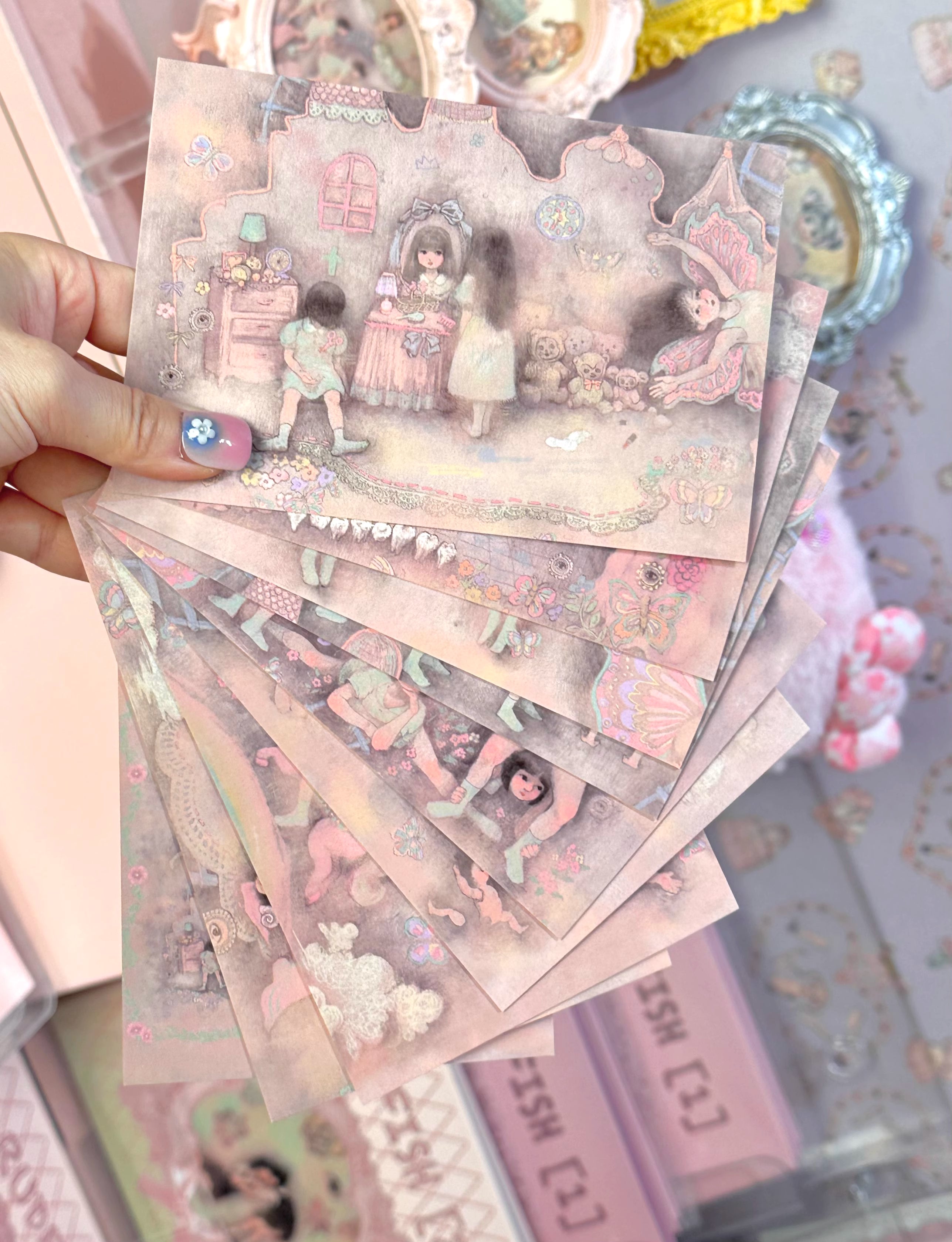 RudeFish ROOM DOLL Series Postcards