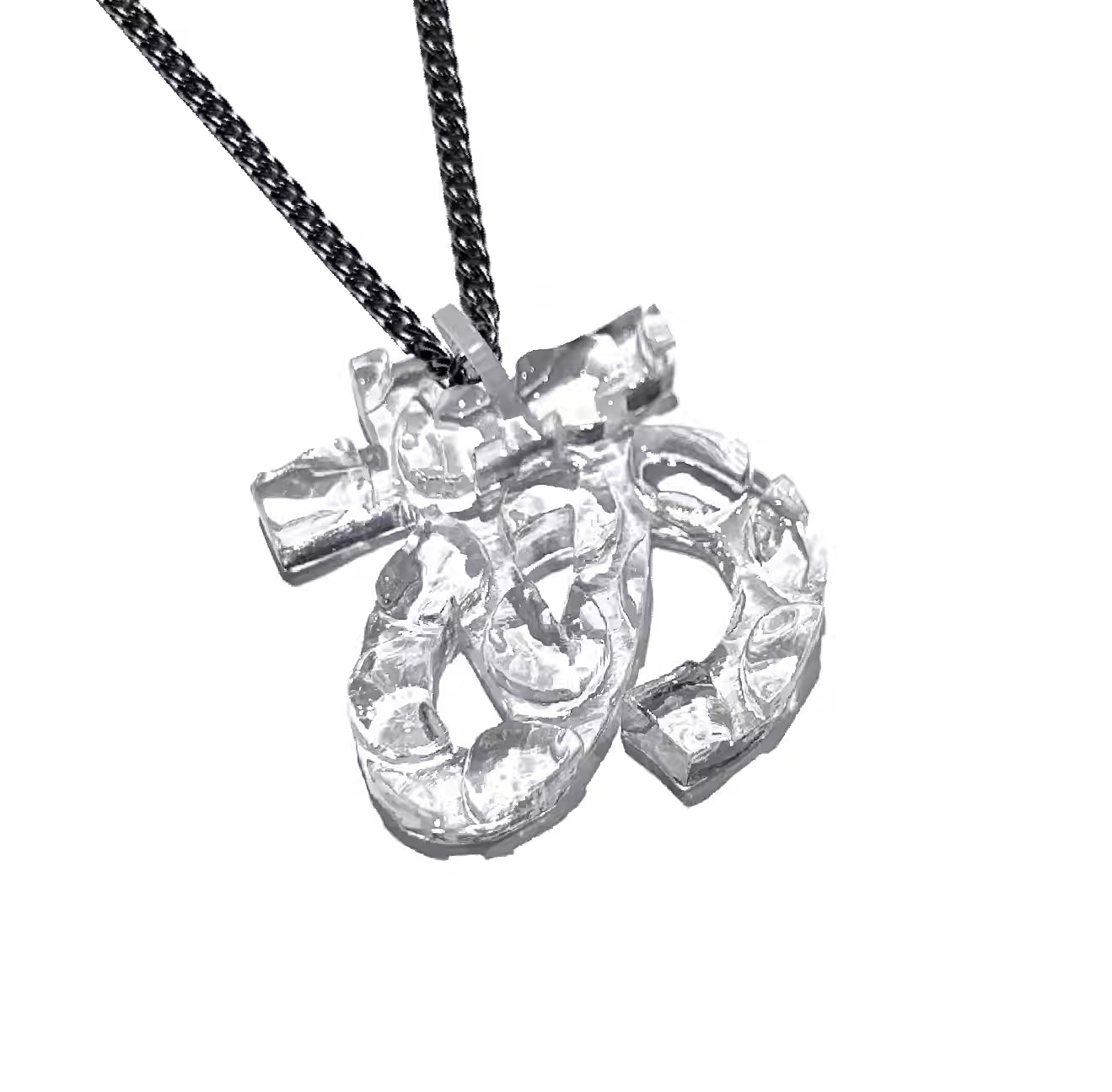 para heal Acrylic "あ" Pendant Necklace
