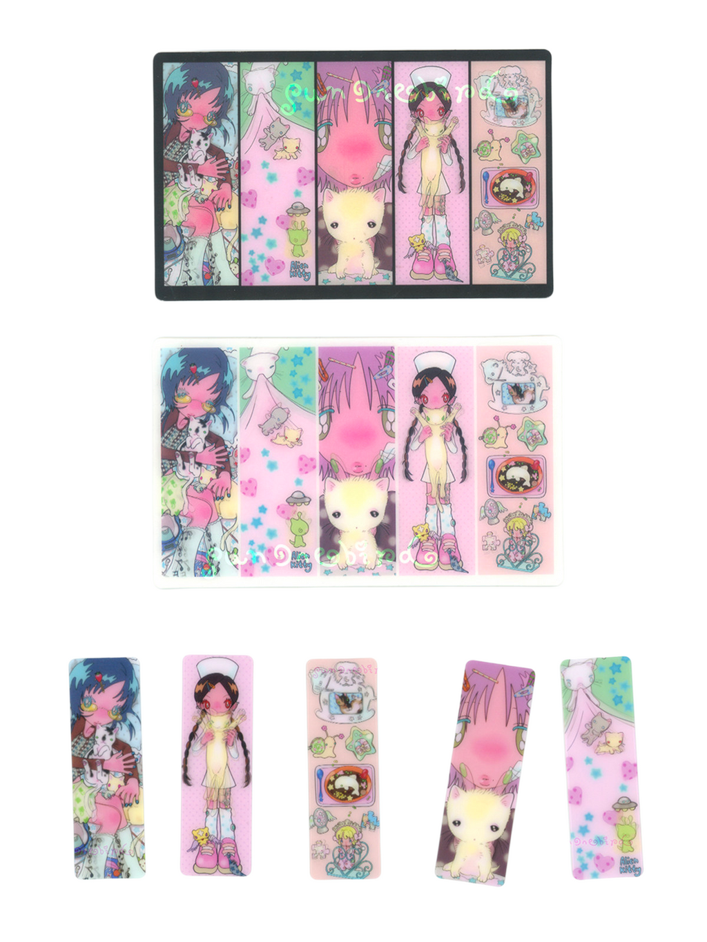 sunonebird The kitty's dream Lenticular Card/Bookmark Set