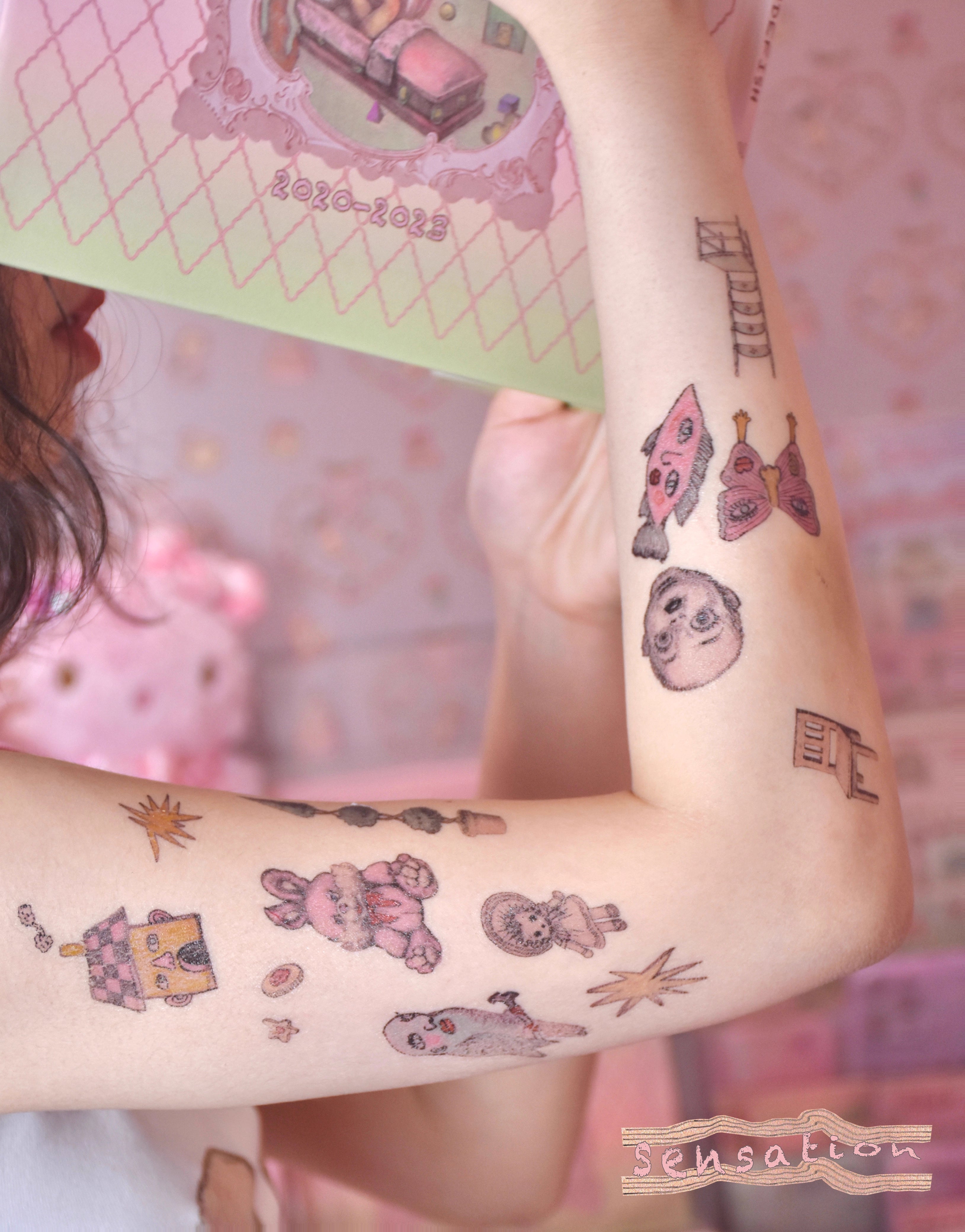 RudeFish Art Collection Tattoo Stickers