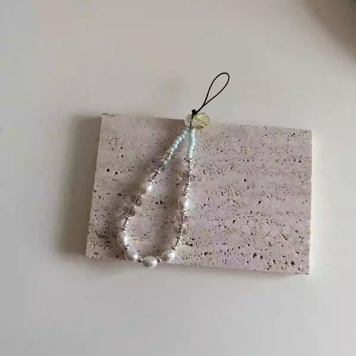 Pearl Crystal Loop Charm