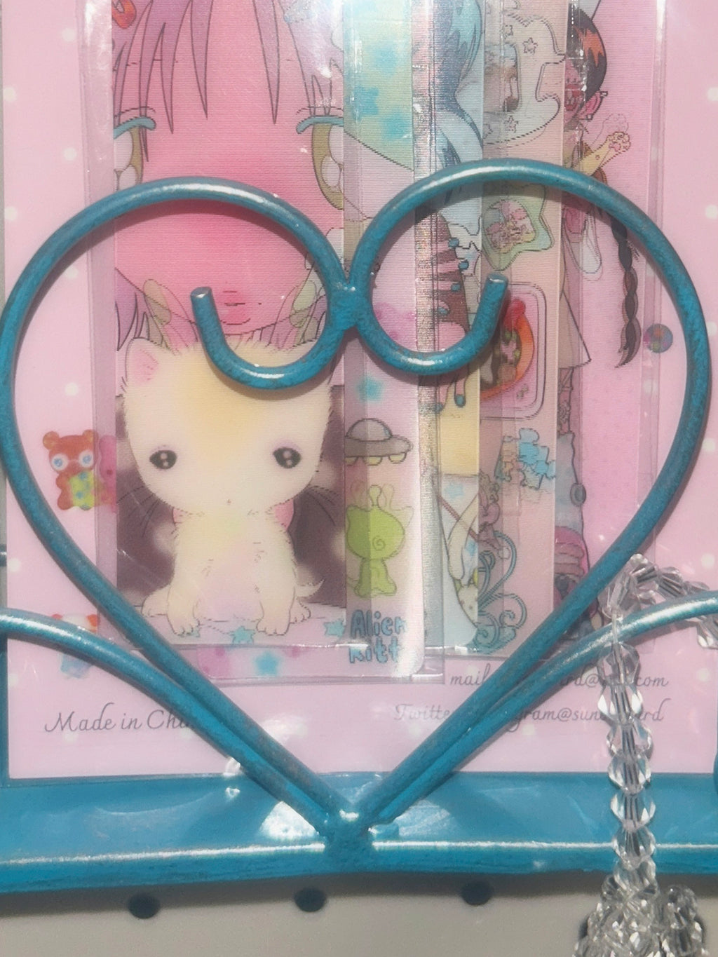 sunonebird The kitty's dream Lenticular Card/Bookmark Set