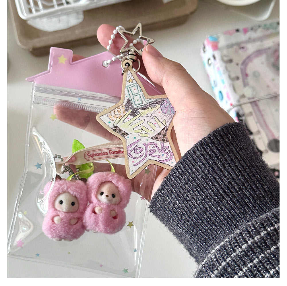 Nemony Angel of Time Wooden Keychain