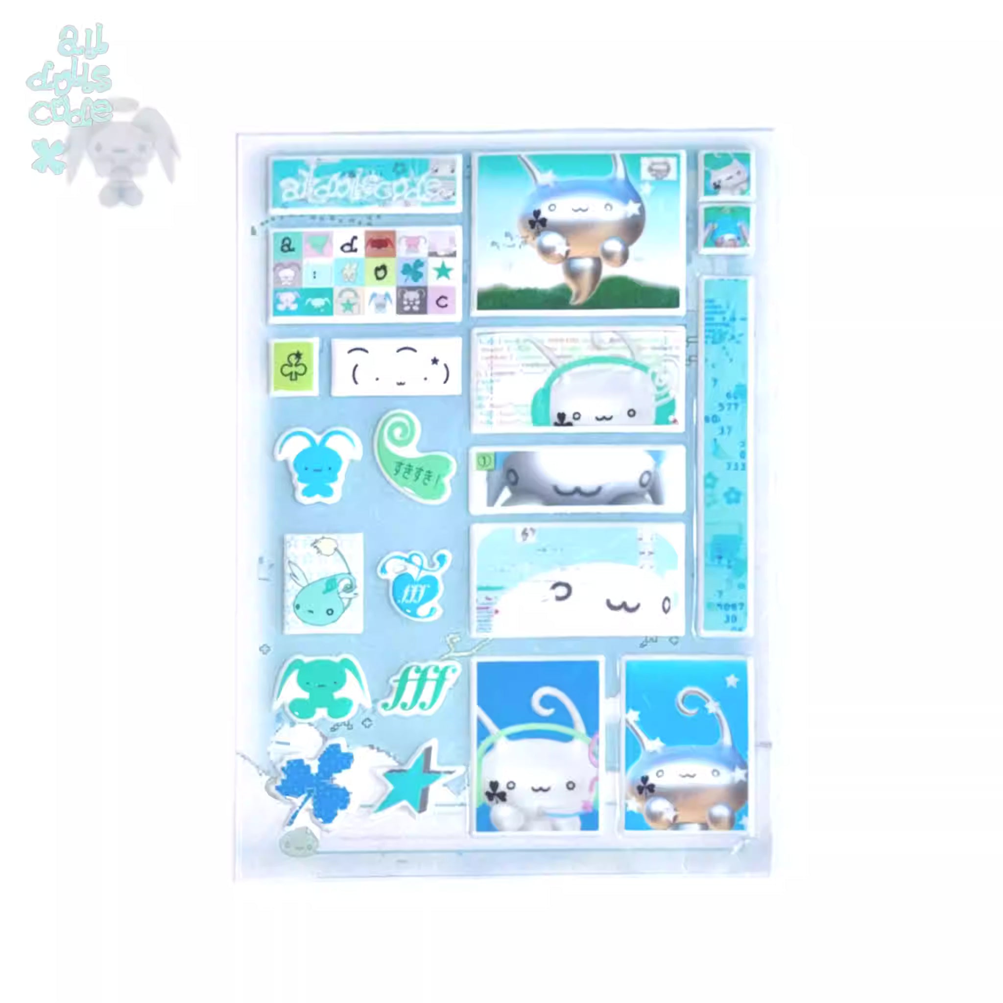 alldollscode Aqua Dream Stickers
