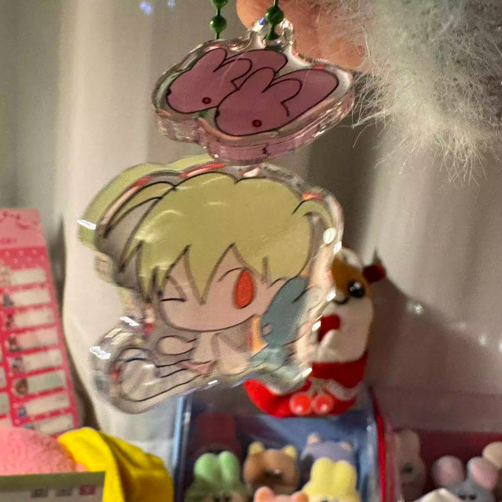 YAOxTuizhAaaa Electronic Rabbit KeyChain