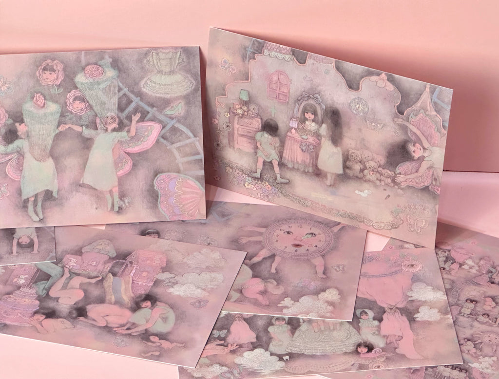 RudeFish ROOM DOLL Series Postcards