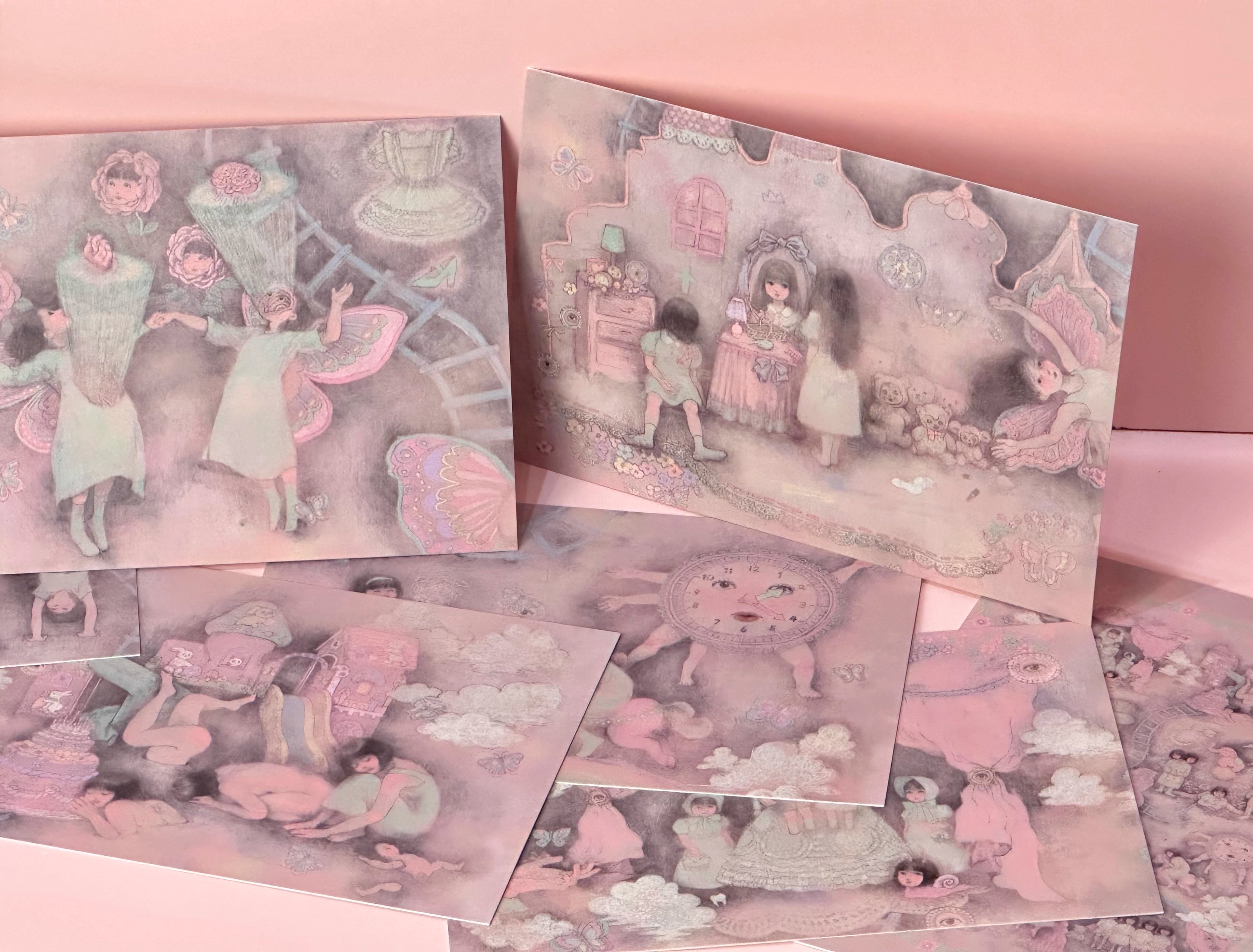 RudeFish ROOM DOLL Series Postcards