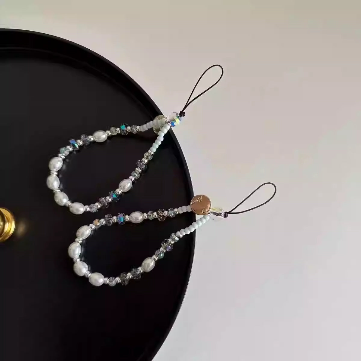 Pearl Crystal Loop Charm
