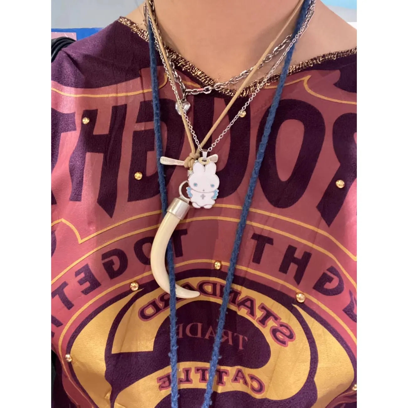 sunonebird Halo Bunny Necklace