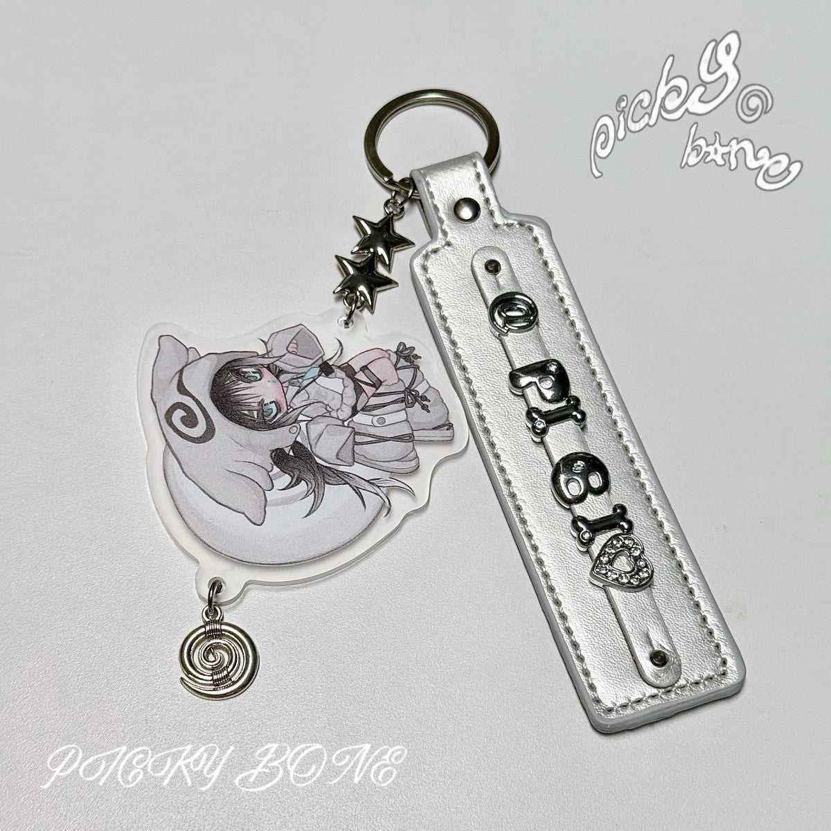 Pickybone Noodle Roll House Keychain