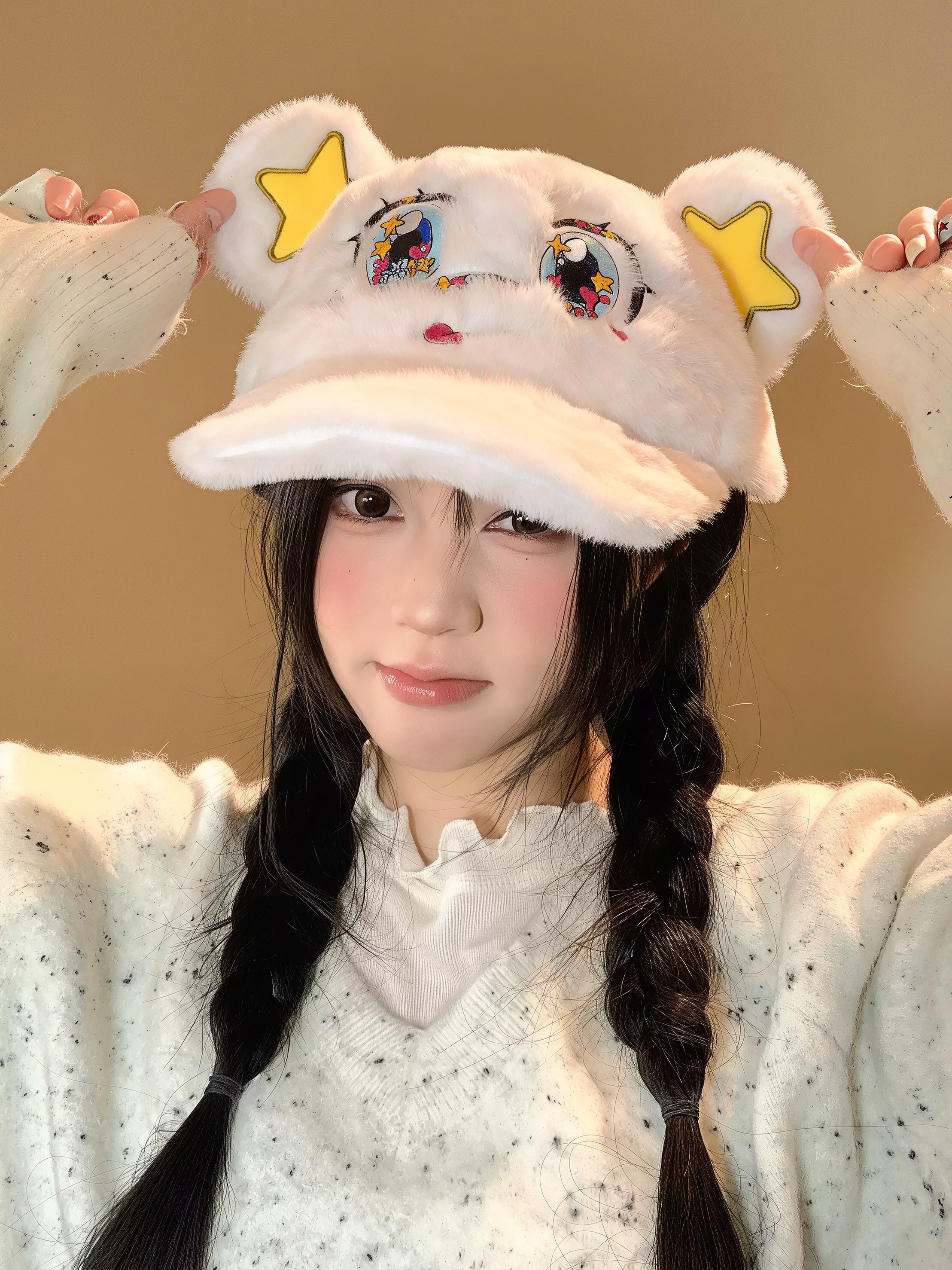 BlackBerry X PaoCai  Star-Ear Fluffy Cap