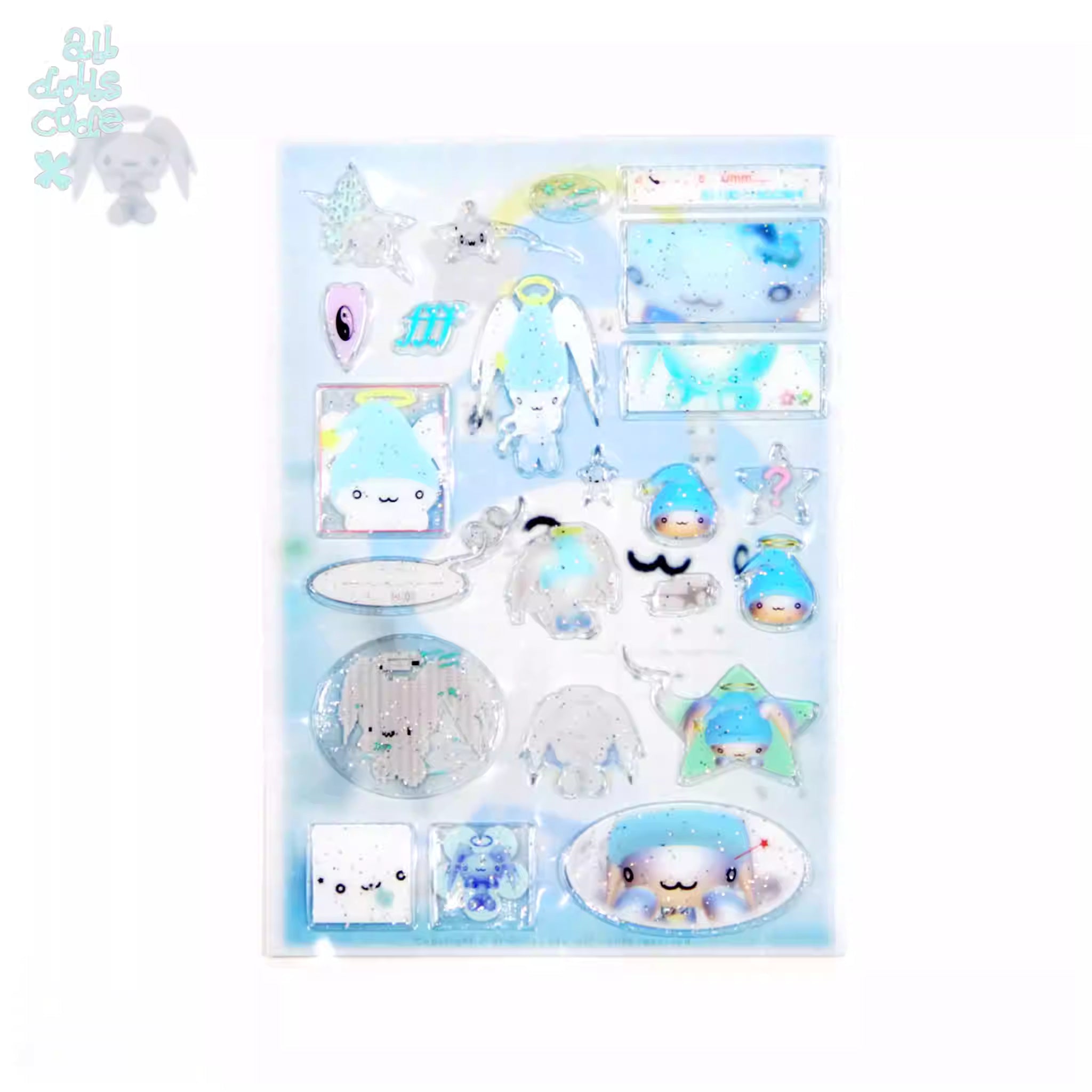 alldollscode Aqua Dream Stickers