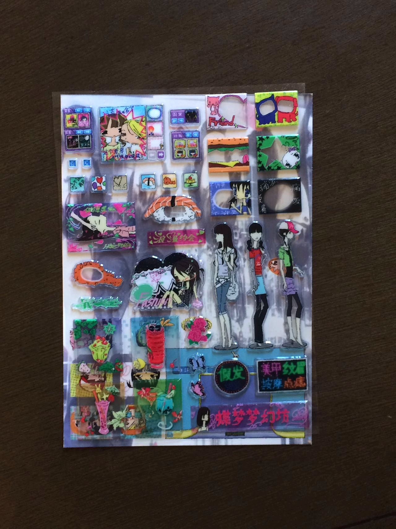 Pipoo Underground Arcade Girls Sticker Series