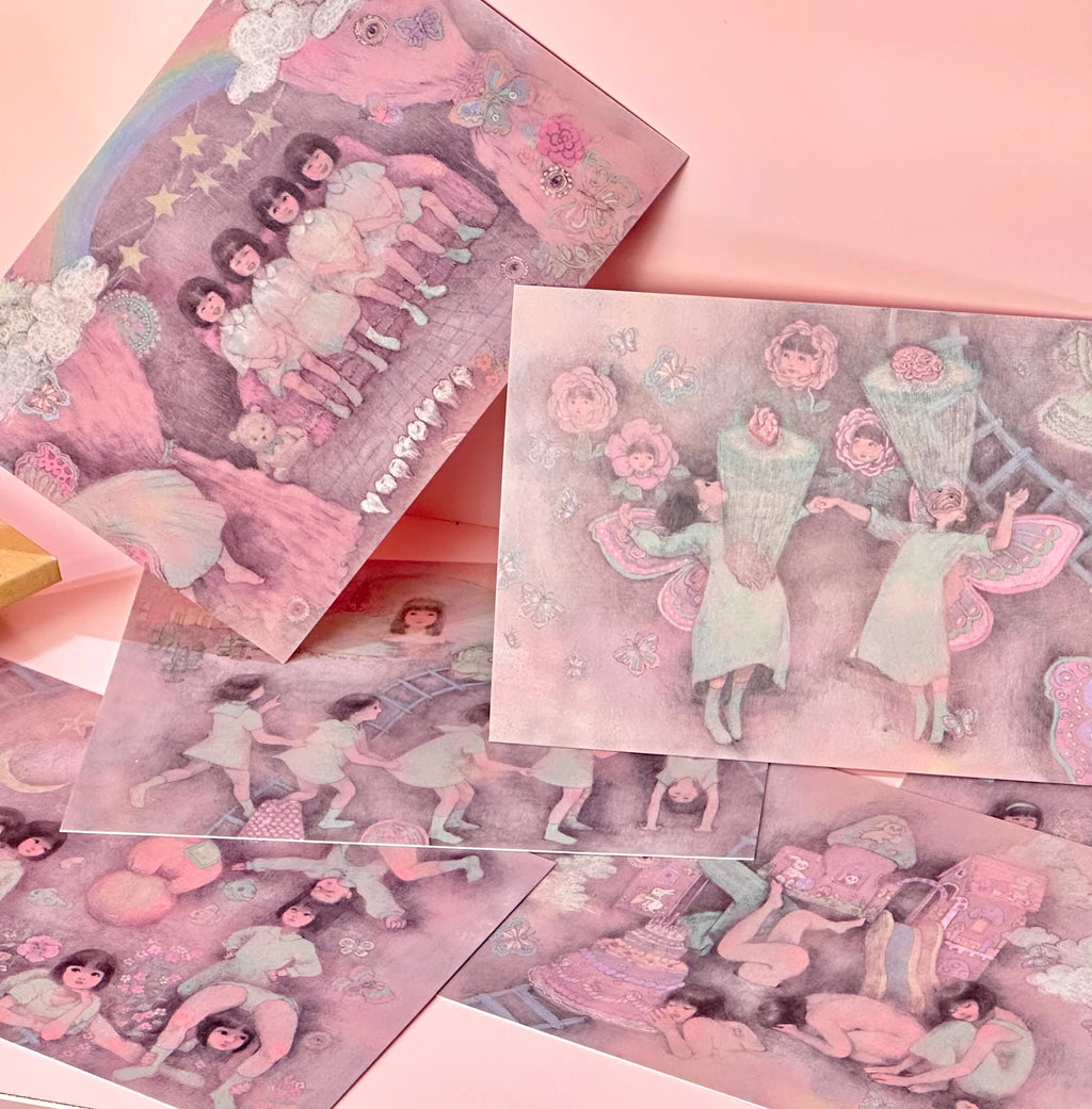 RudeFish ROOM DOLL Series Postcards