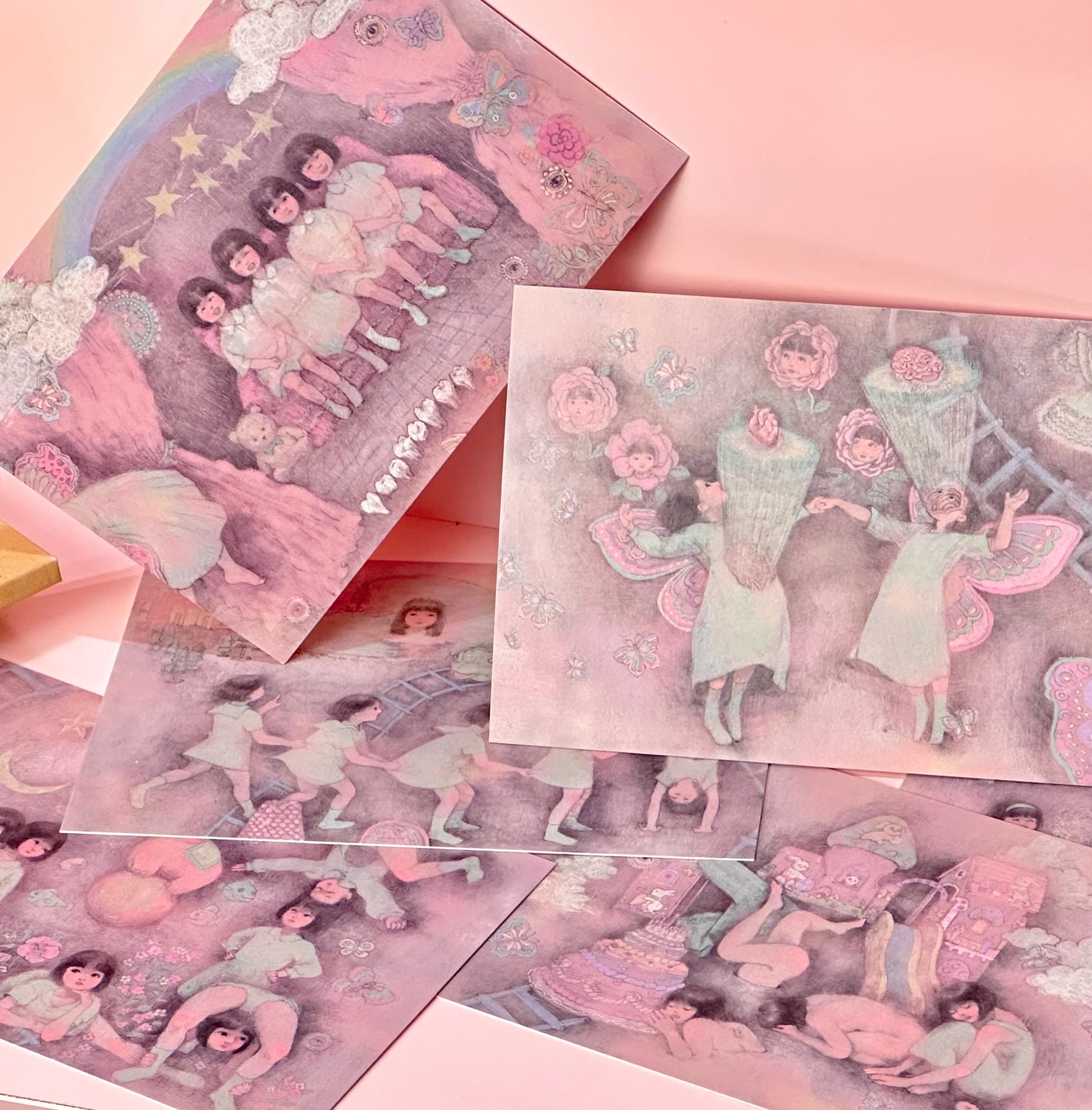 RudeFish ROOM DOLL Series Postcards