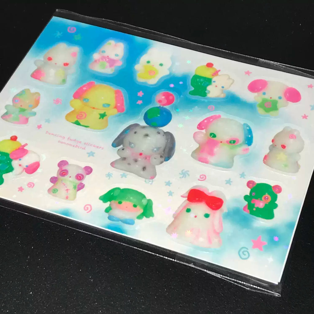 sunonebird Dancing fudge Stickers