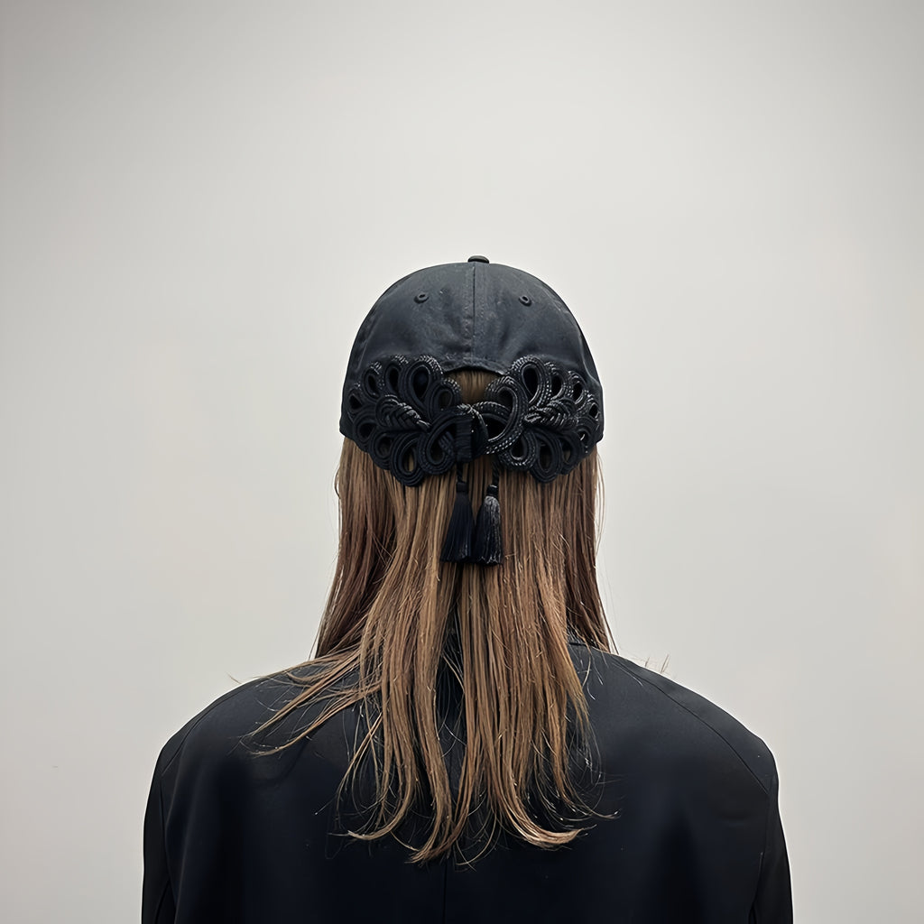 Kazuki Oriental Knot Tassel Cap