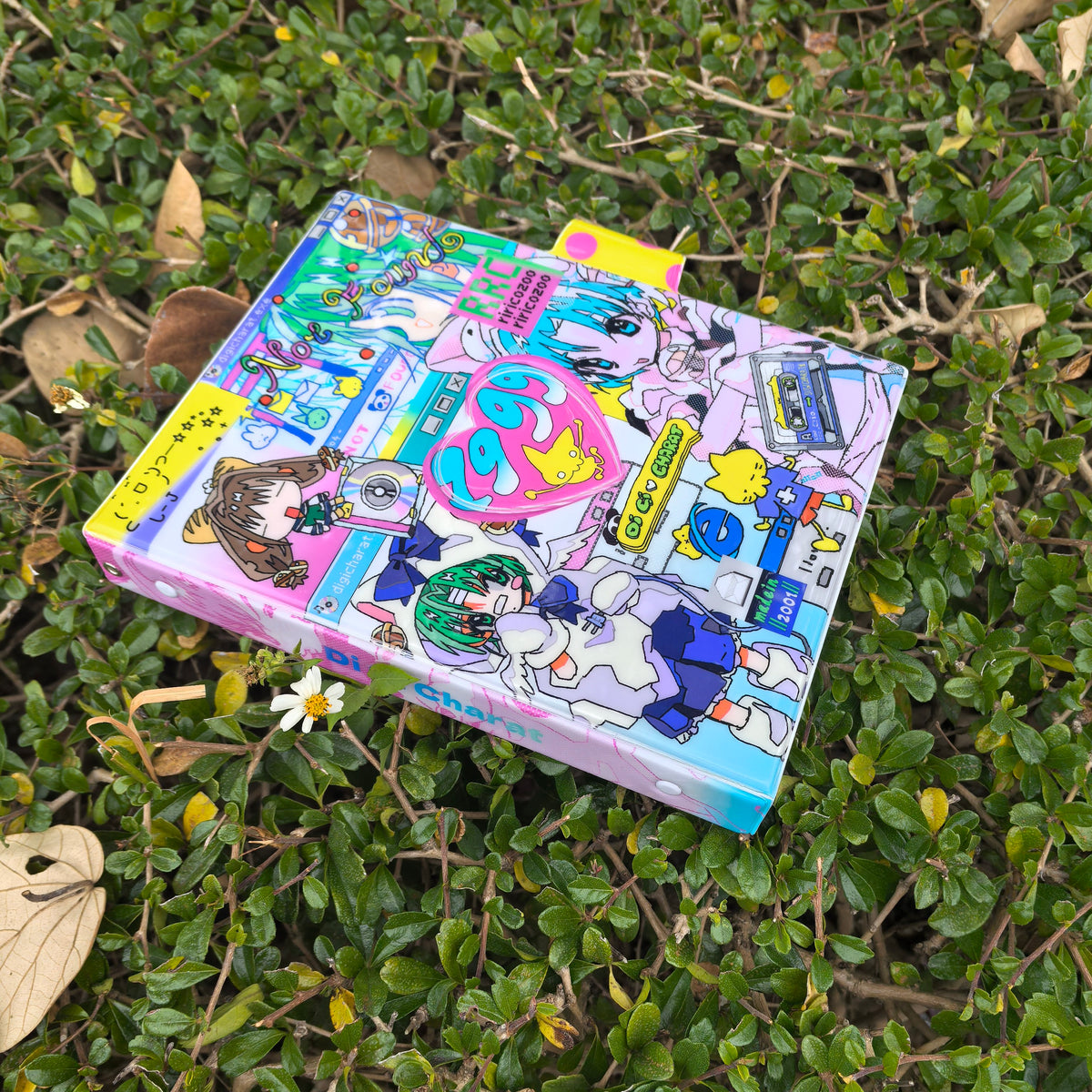 RiricoZoo Bell Catgirl 4-Pocket A5 Binder with Card Pocket Inserts