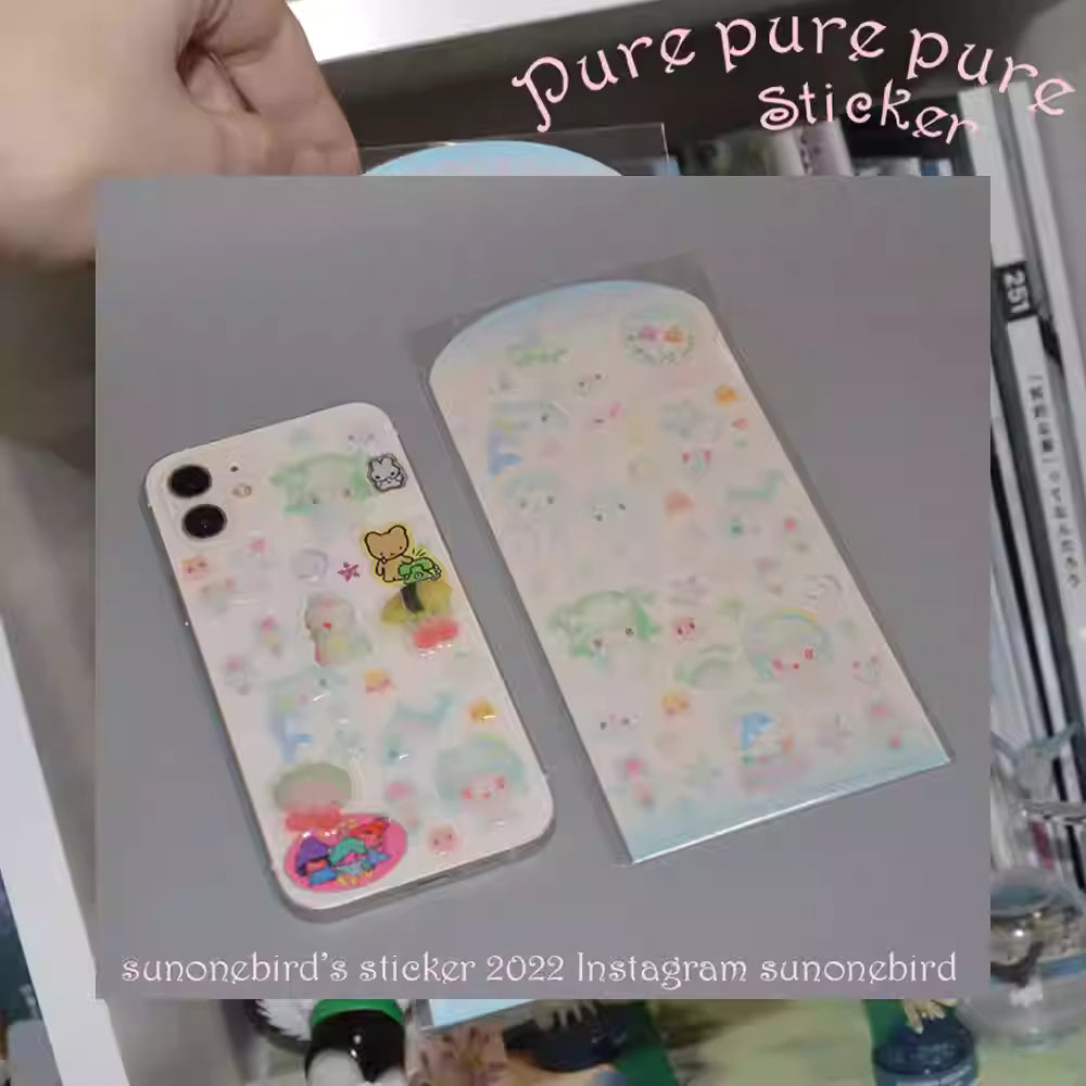 Sunonebird Pure Pure Pure Stickers