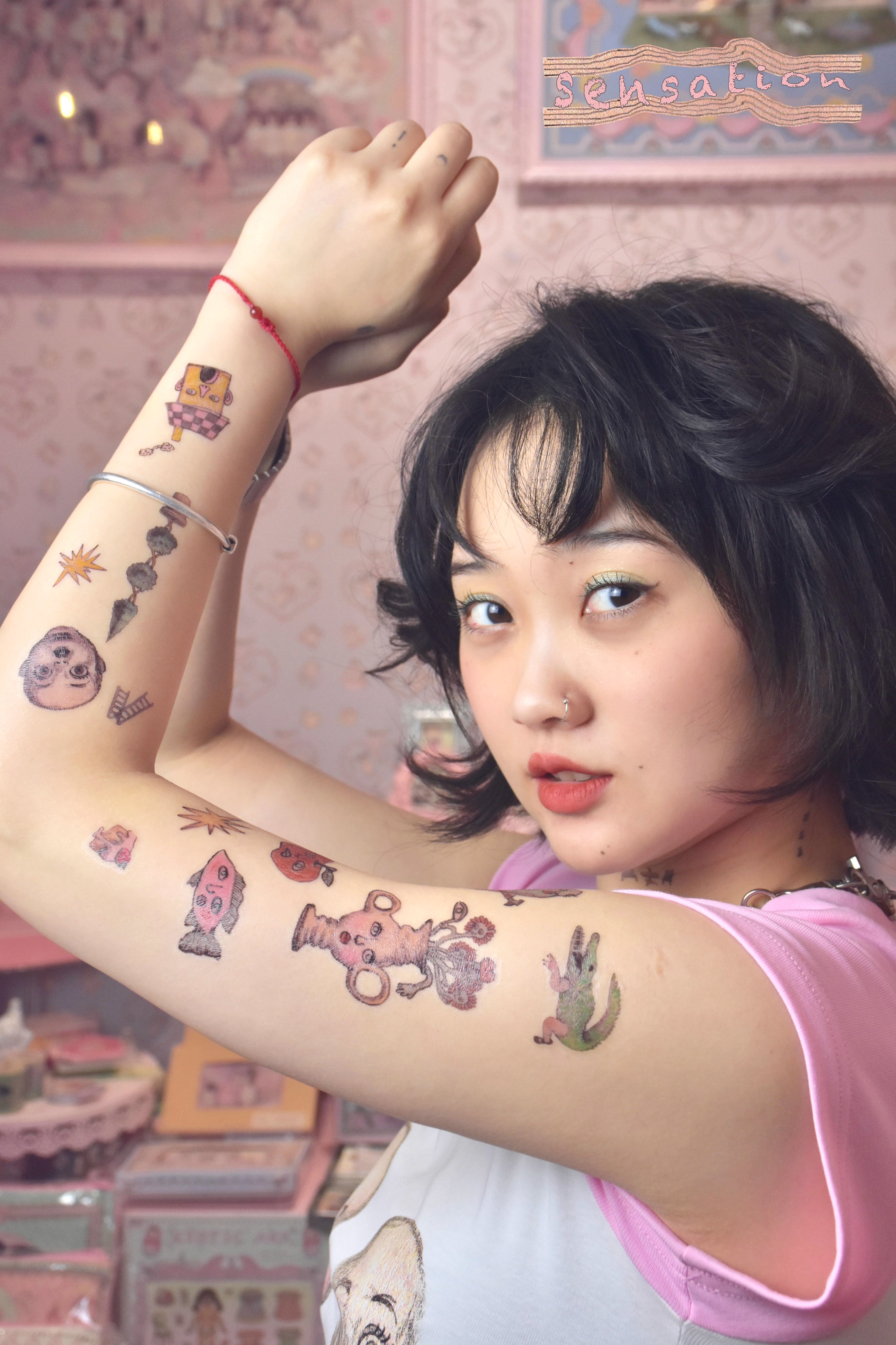 RudeFish Art Collection Tattoo Stickers