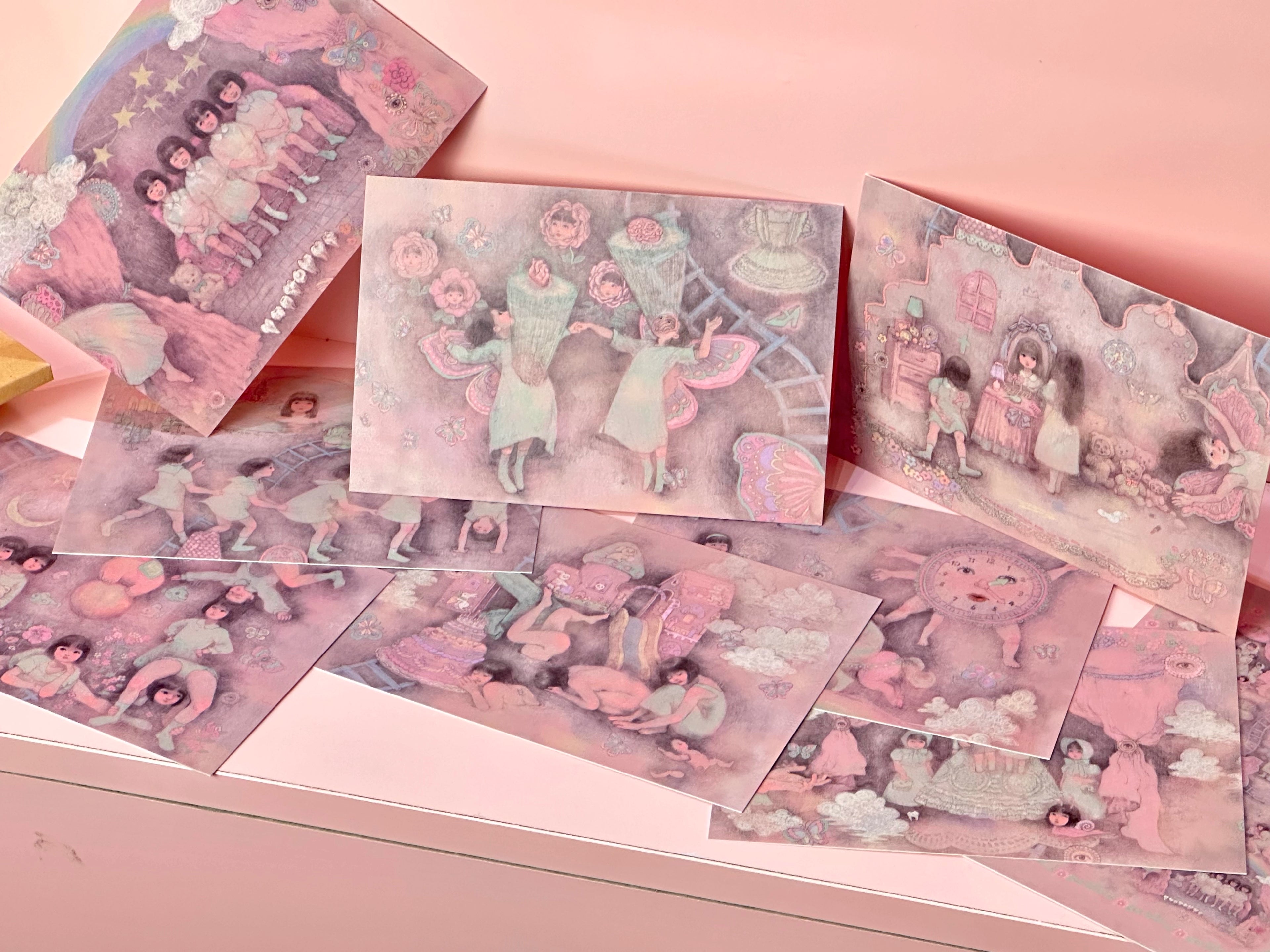 RudeFish ROOM DOLL Series Postcards
