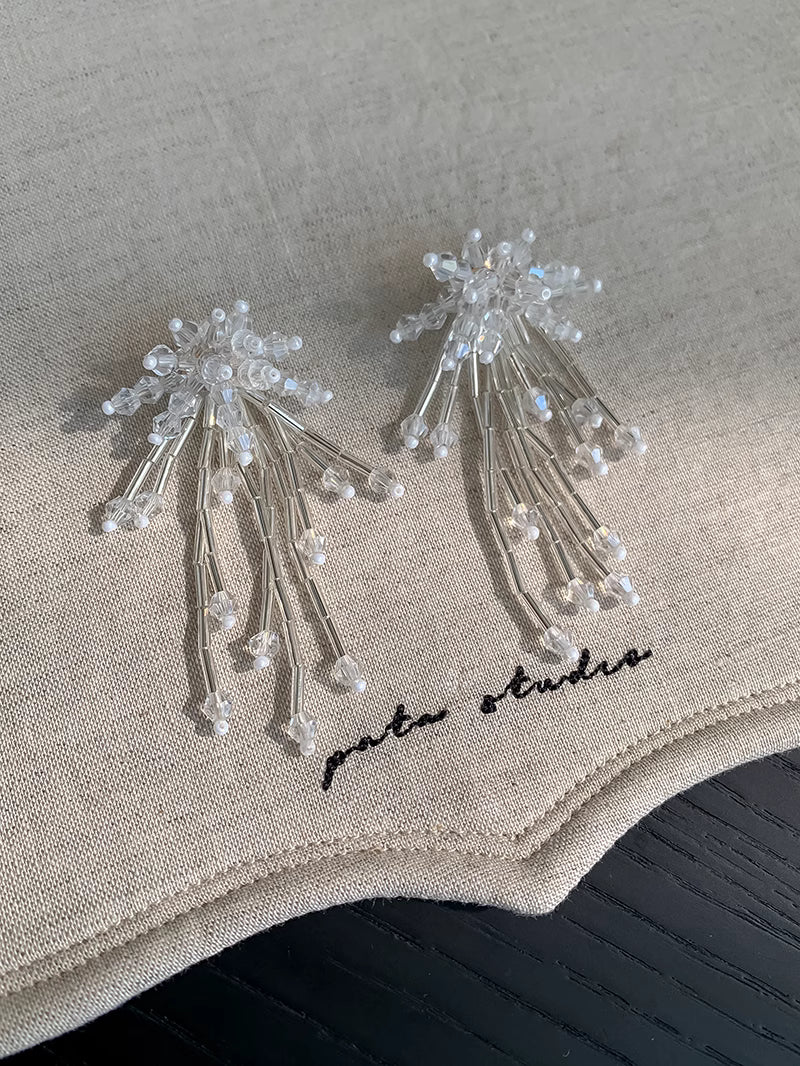 Crystal Tassel Drop Earrings