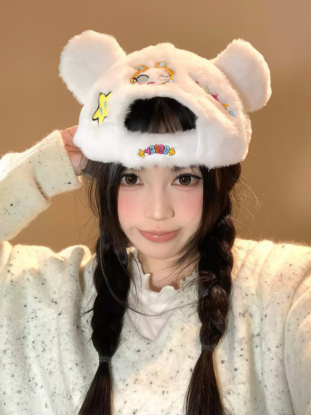 BlackBerry X PaoCai  Star-Ear Fluffy Cap
