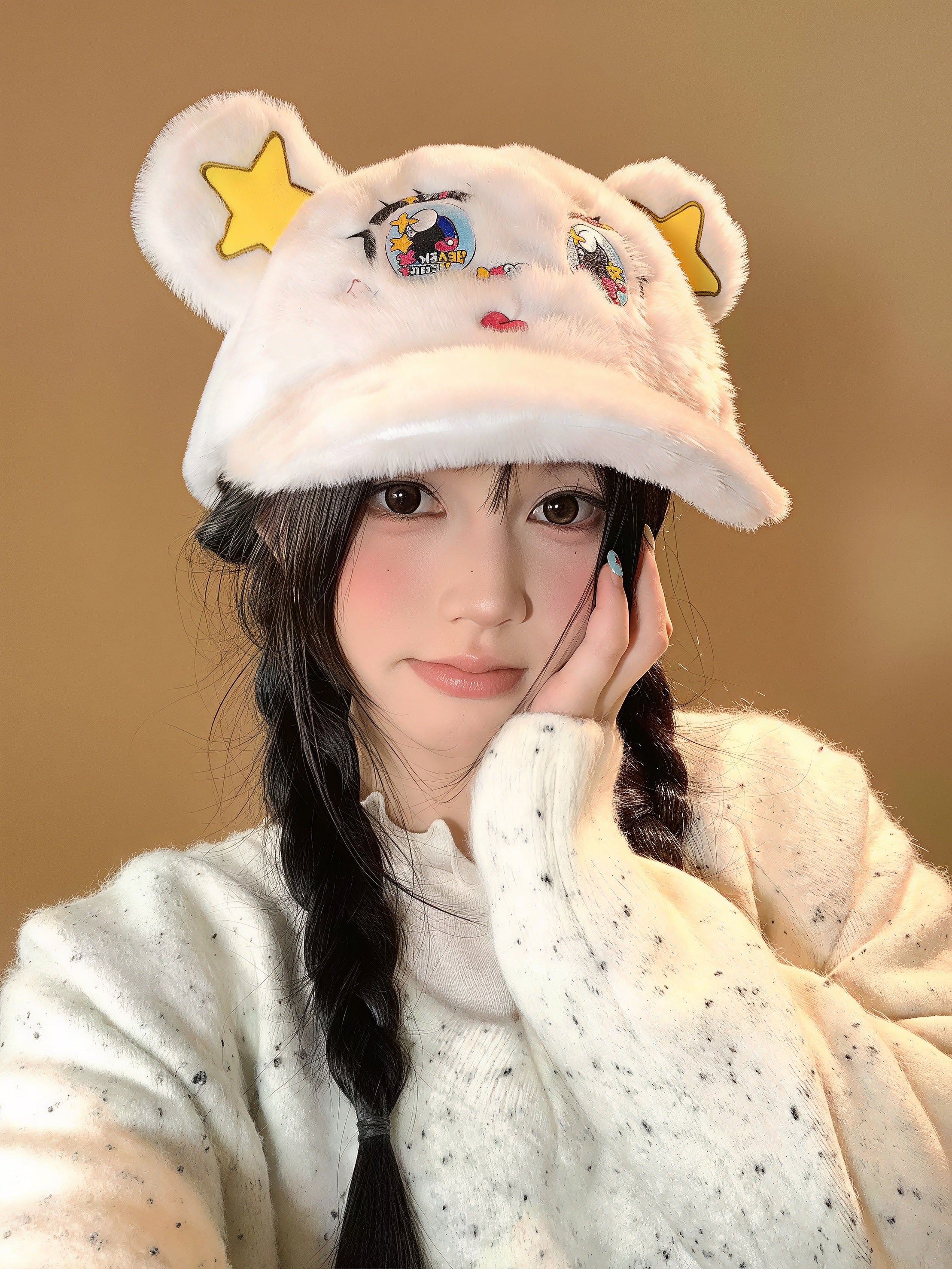 BlackBerry X PaoCai  Star-Ear Fluffy Cap