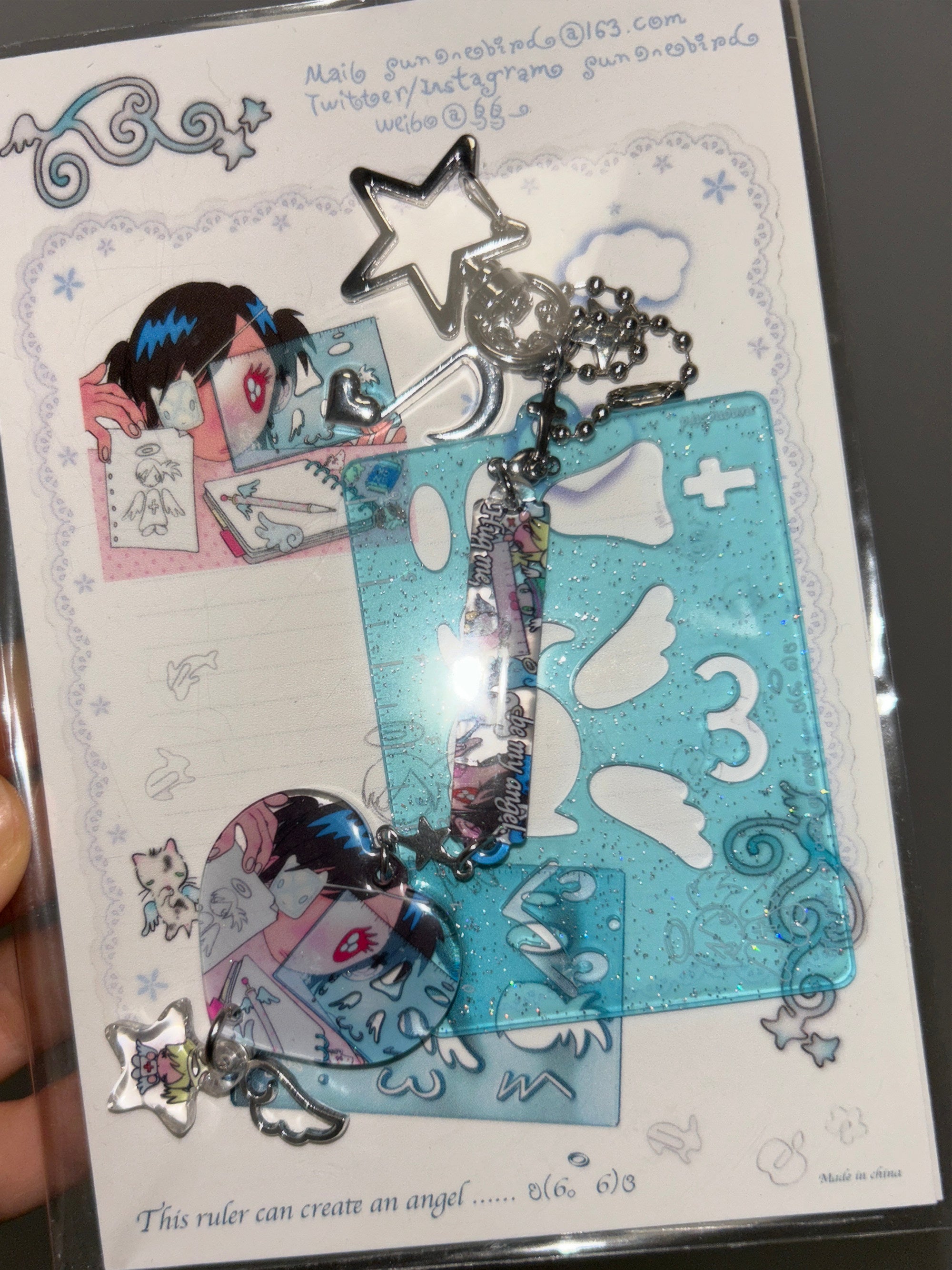 Sunonebird This ruler can create an angel... Keychain