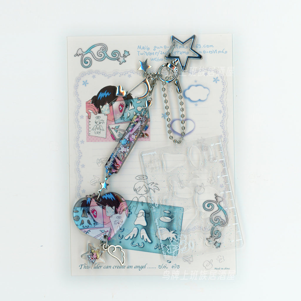 Sunonebird This ruler can create an angel... Keychain