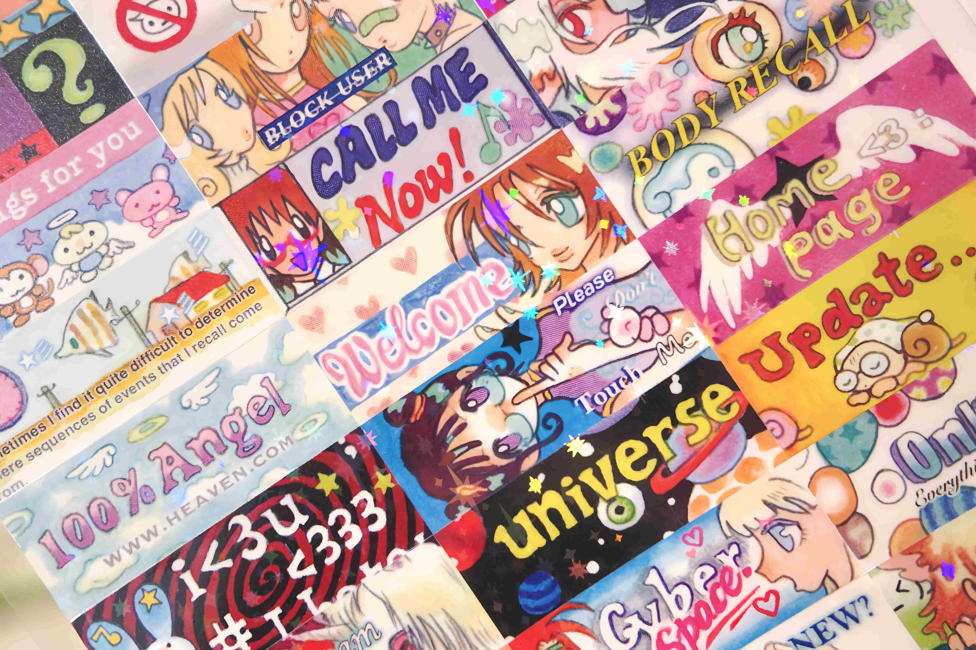 Oliwa Internet Invasion Seamless Stickers