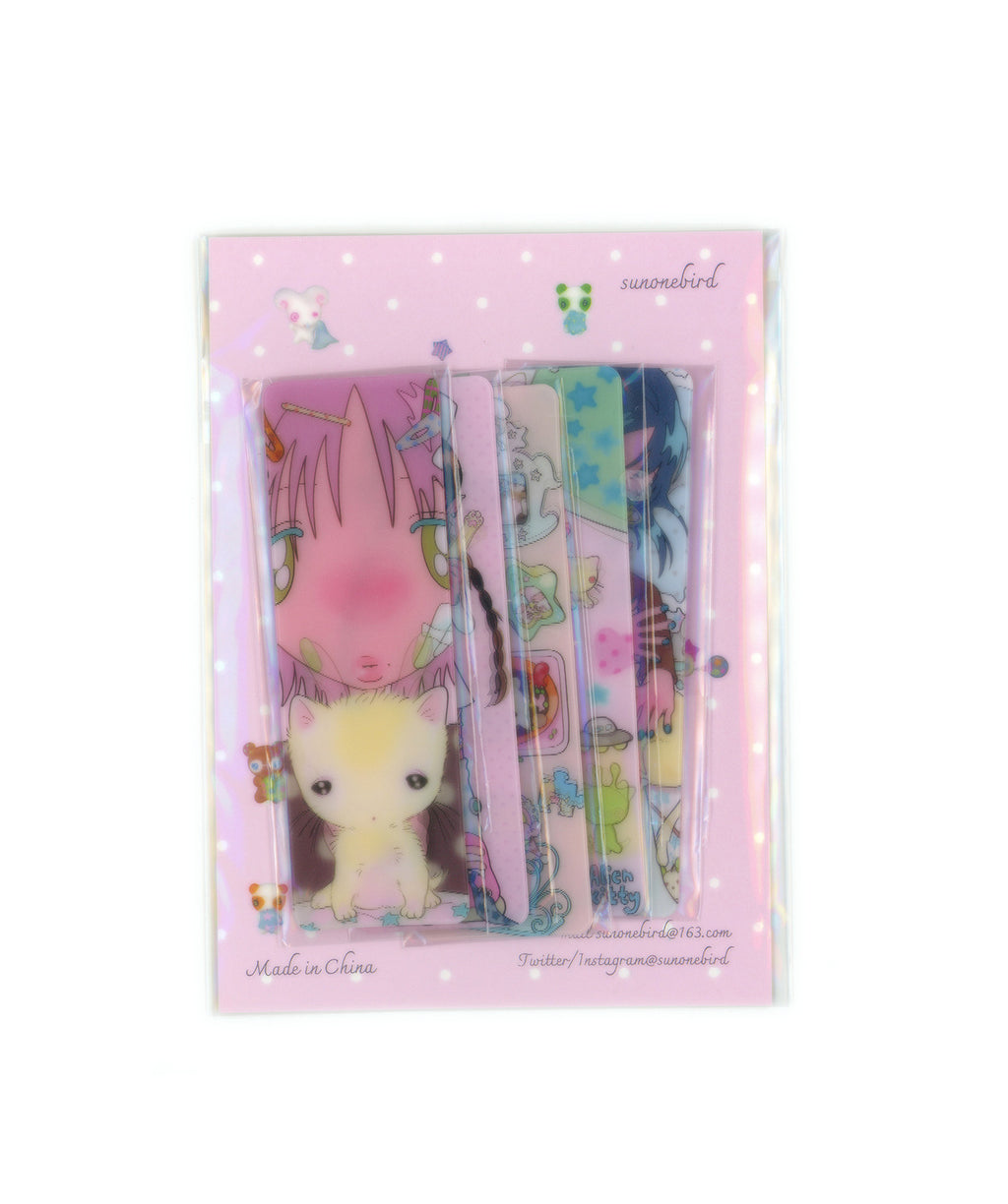 sunonebird The kitty's dream Lenticular Card/Bookmark Set