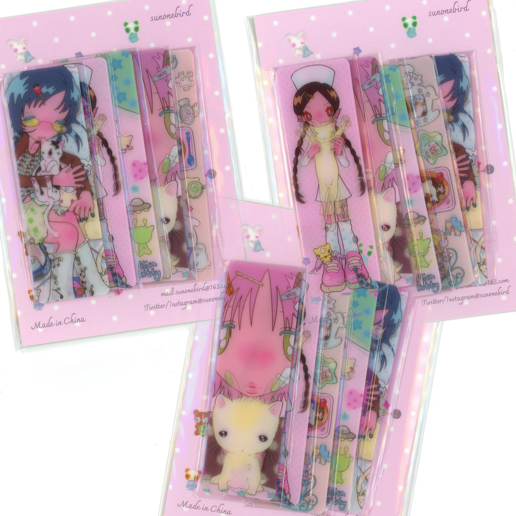 sunonebird The kitty's dream Lenticular Card/Bookmark Set