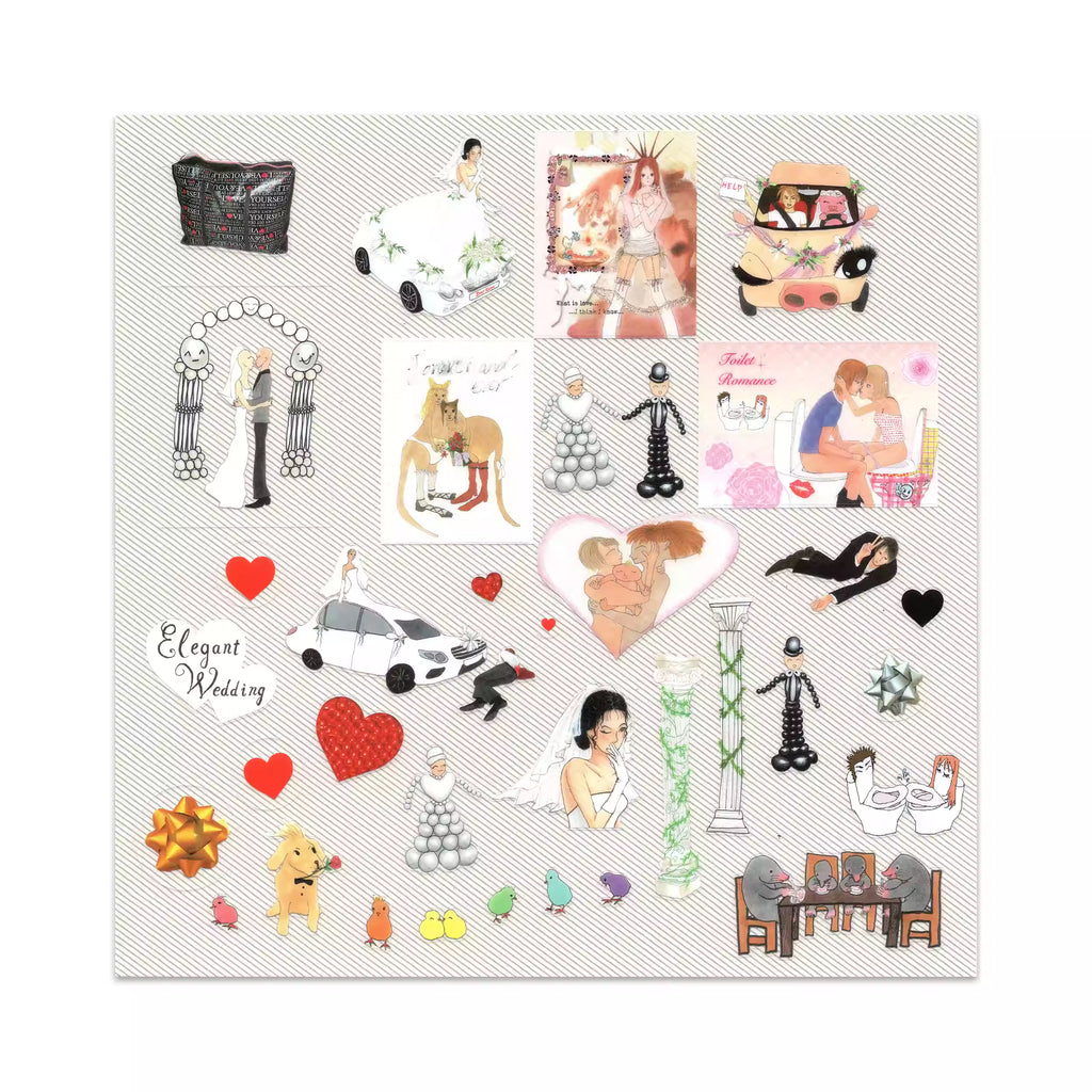 Niptong Elegant Wedding Stickers