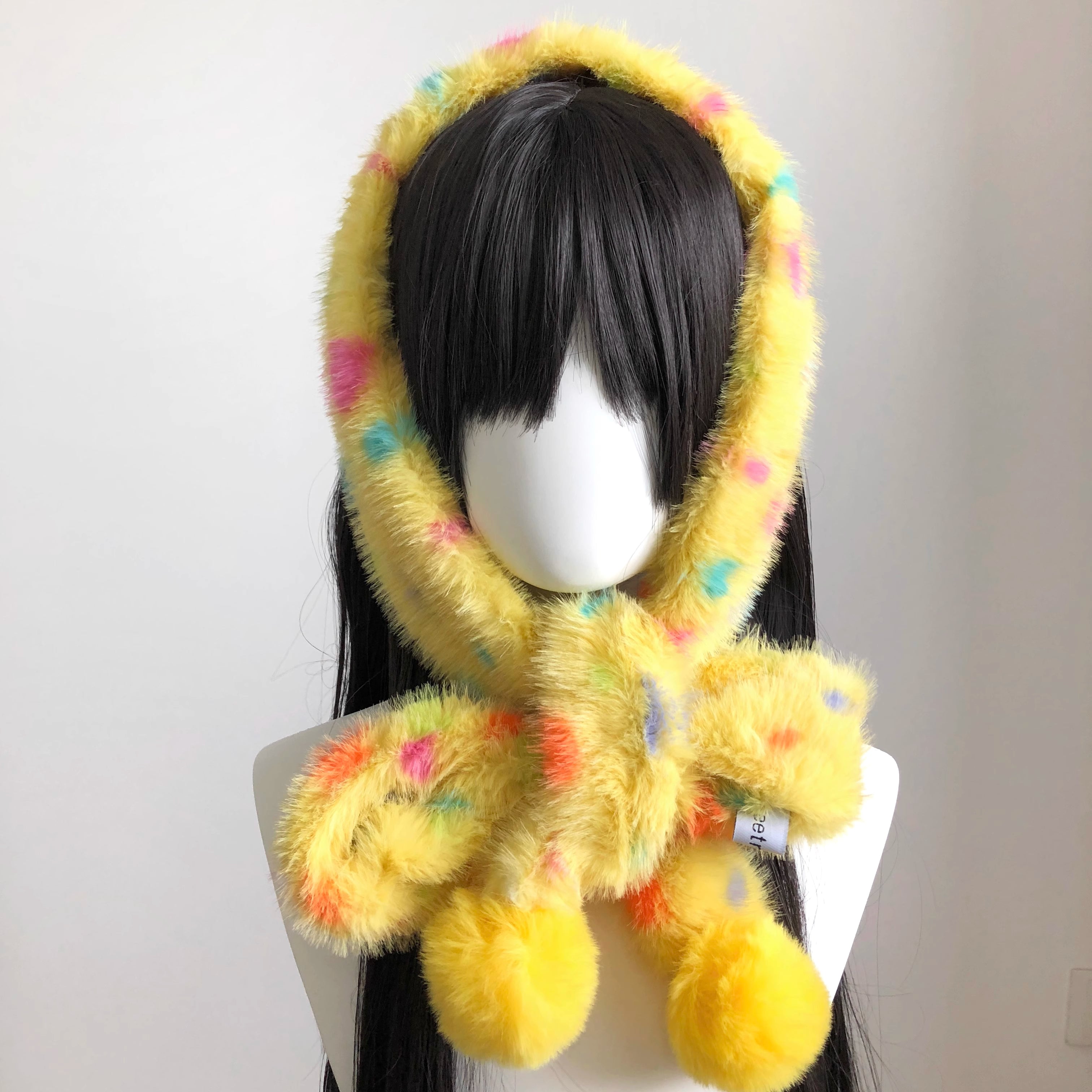 Marshmallow Confetti Hood Scarf