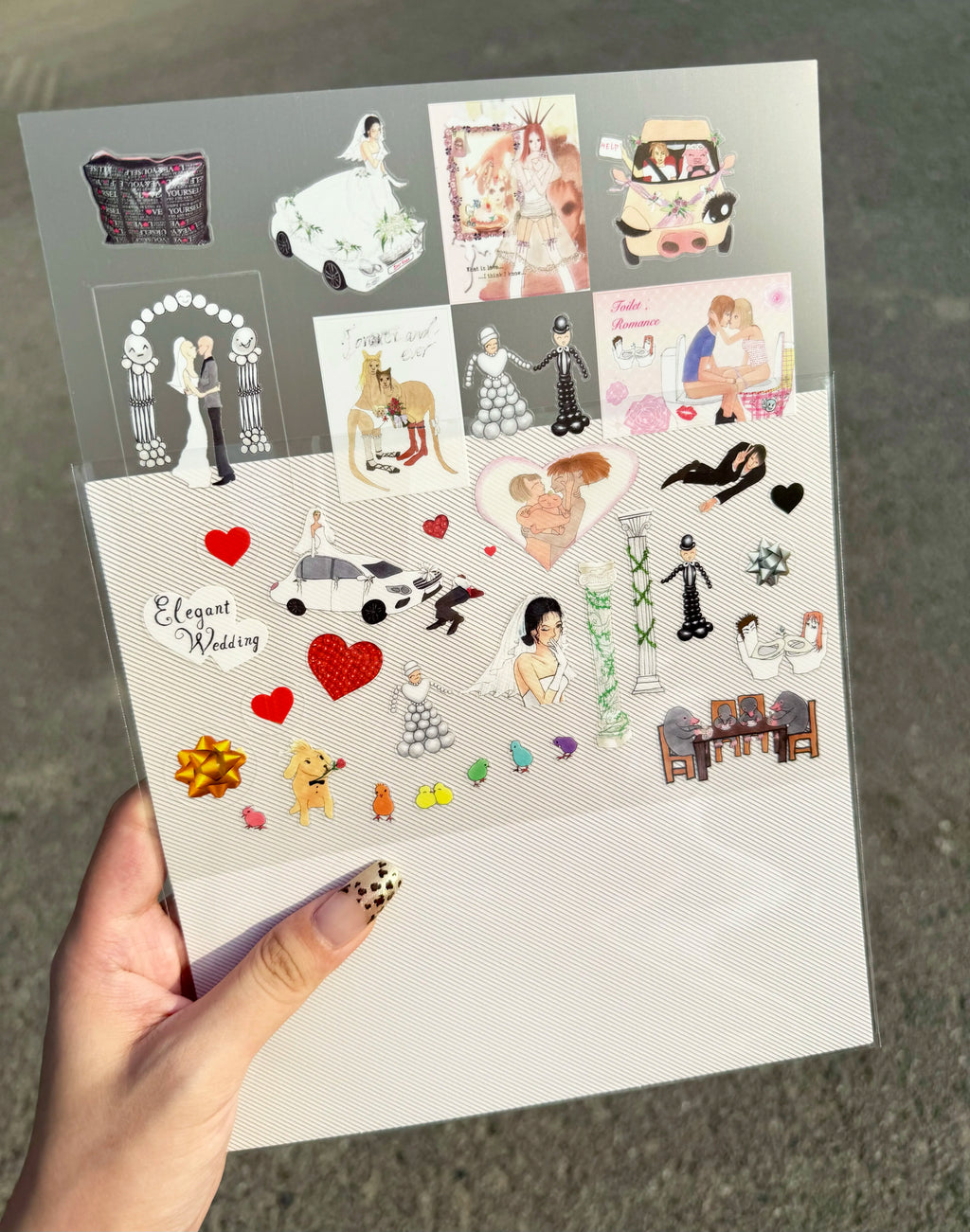 Niptong Elegant Wedding Stickers