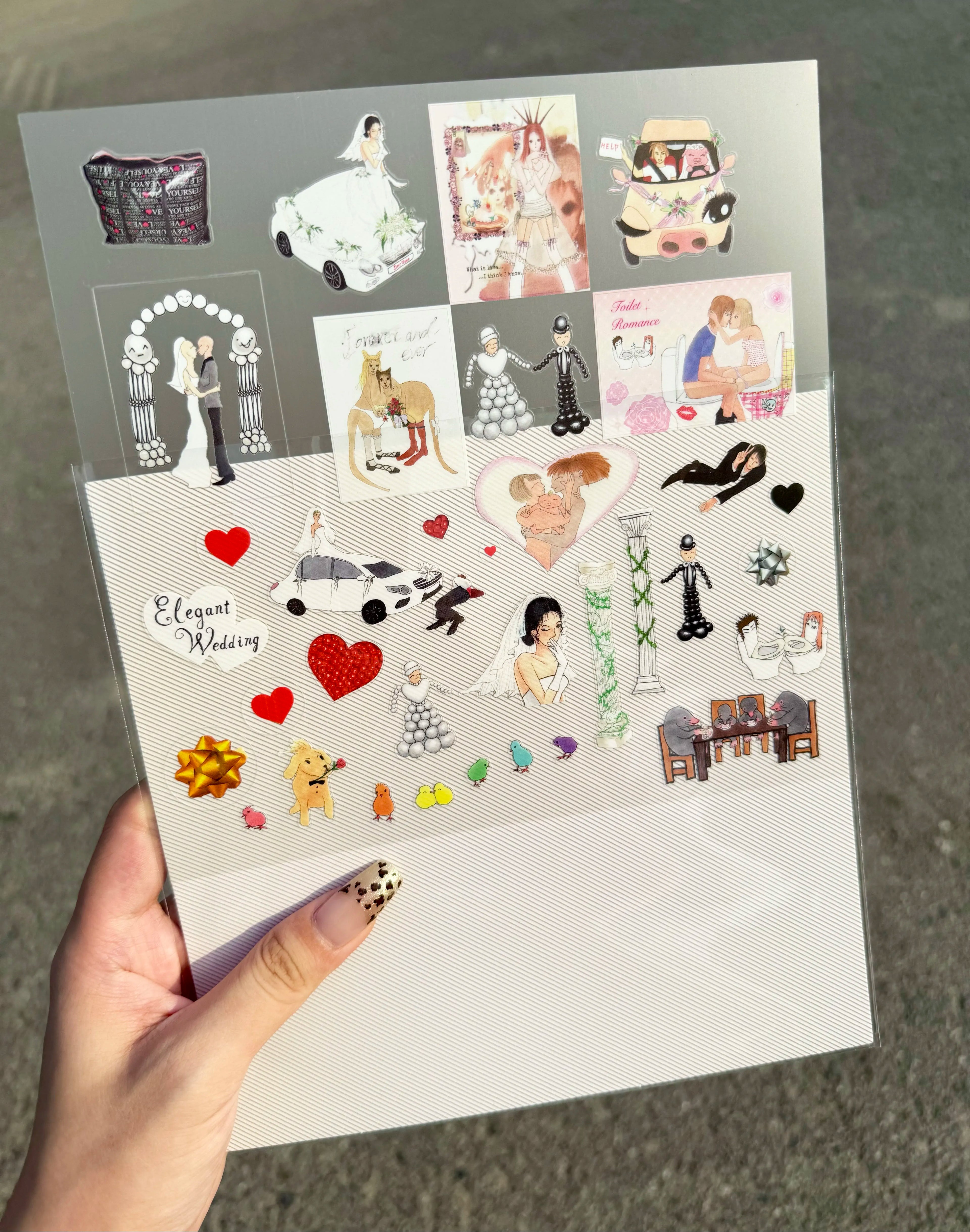 Niptong Elegant Wedding Stickers