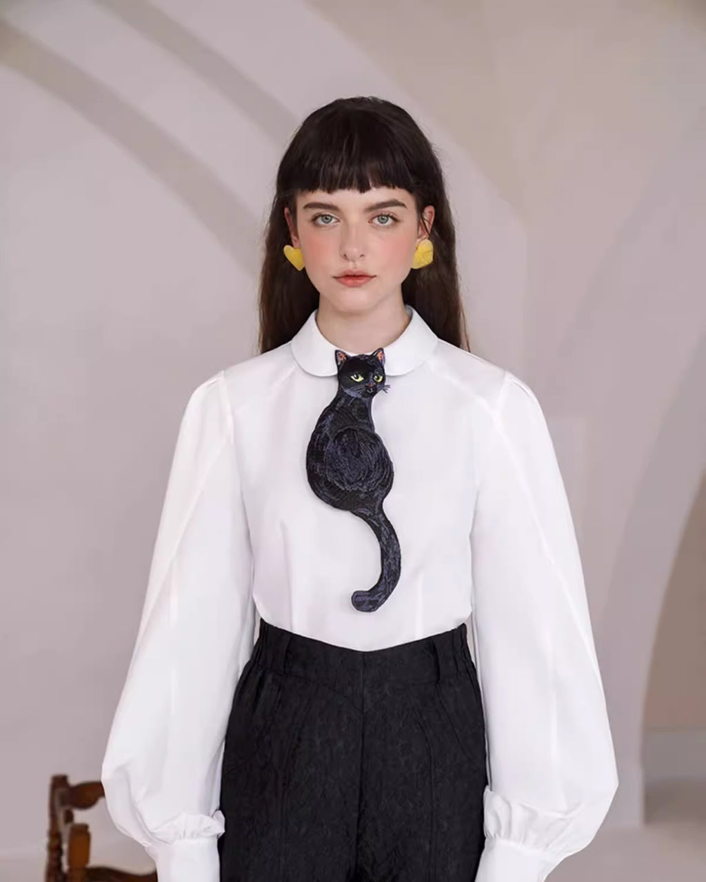 Camoooni Midnight Cat Tie