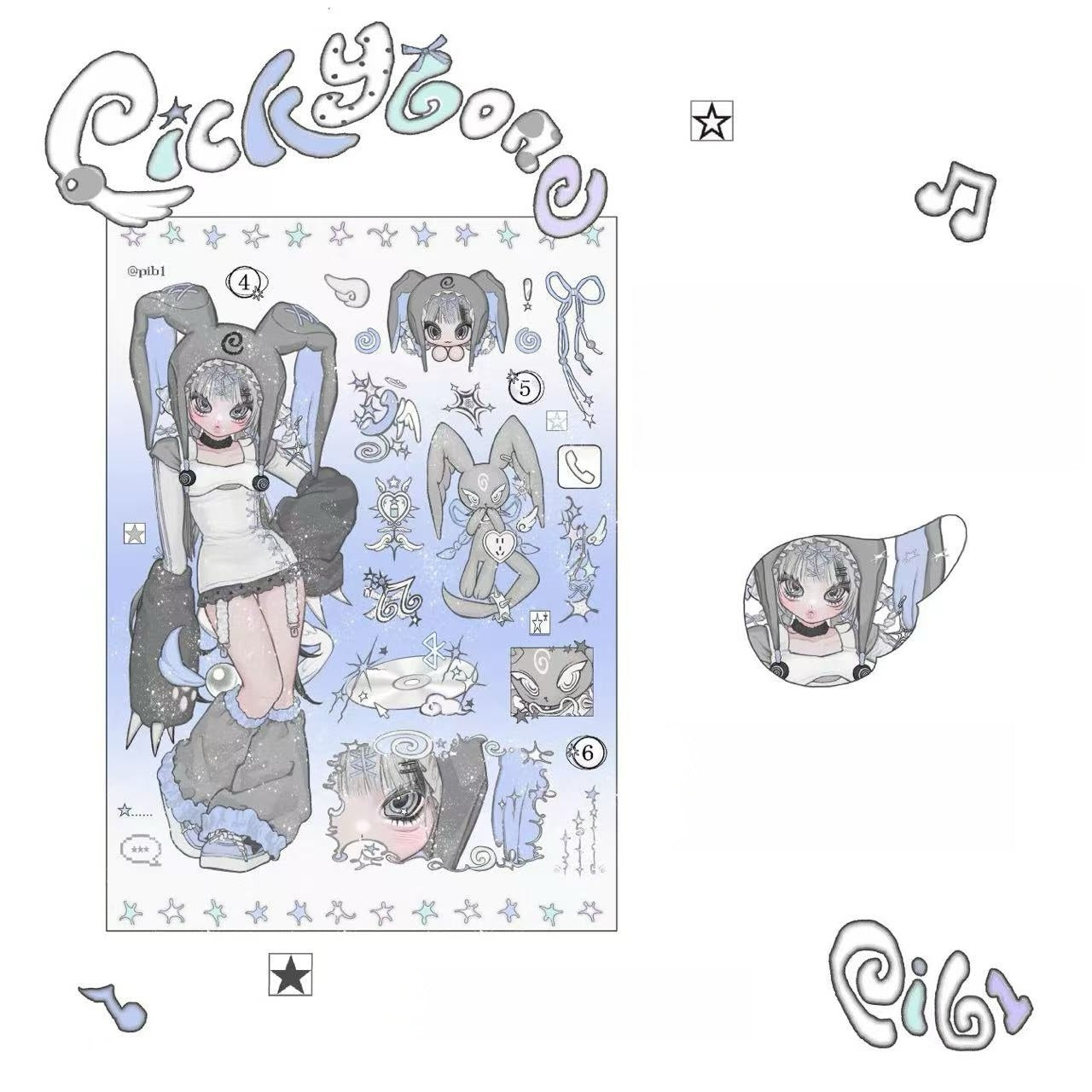 pickybone Ciib Weepbeast Sticker