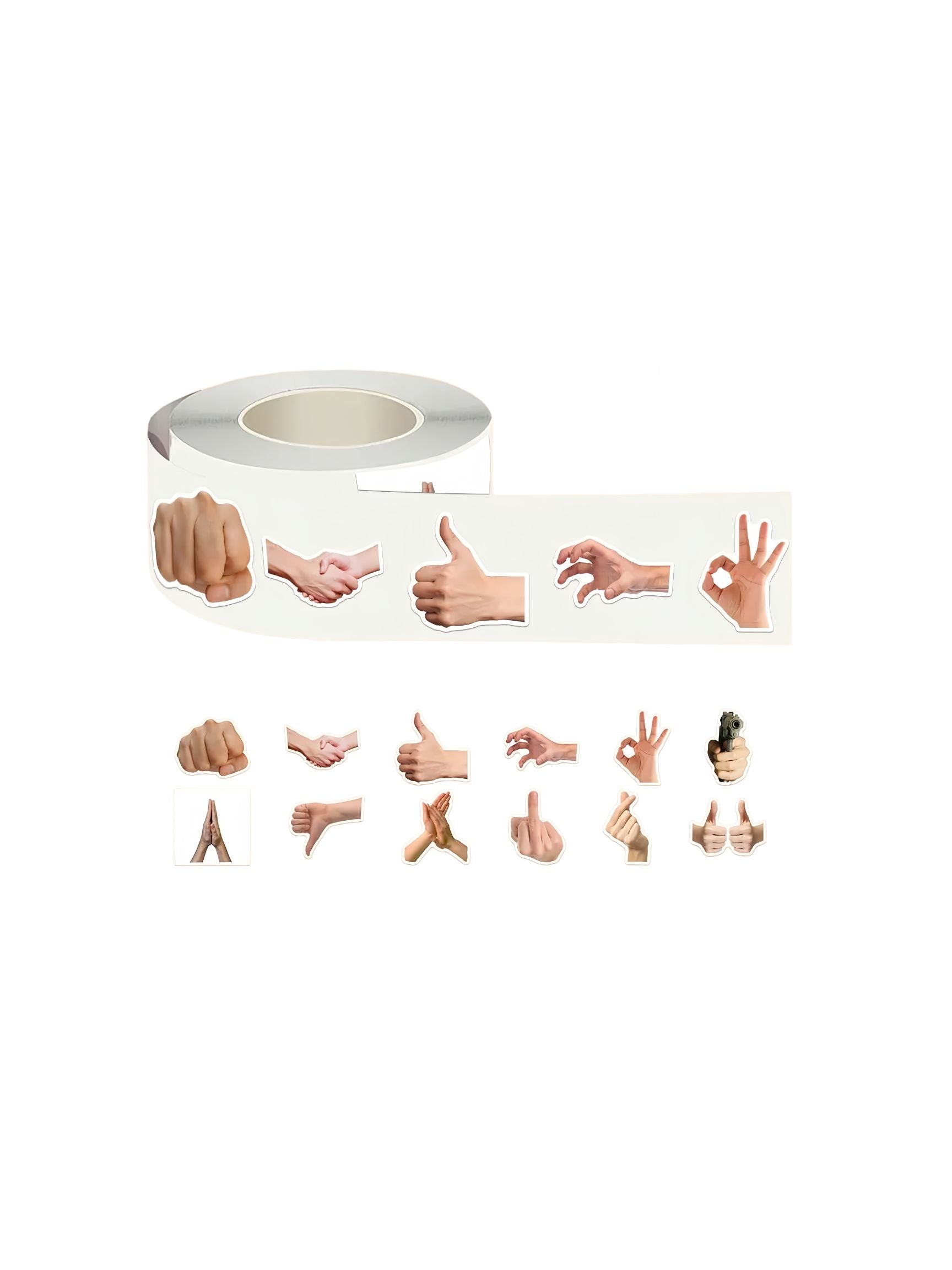 Hand Signs Meme Seal Sticker Roll