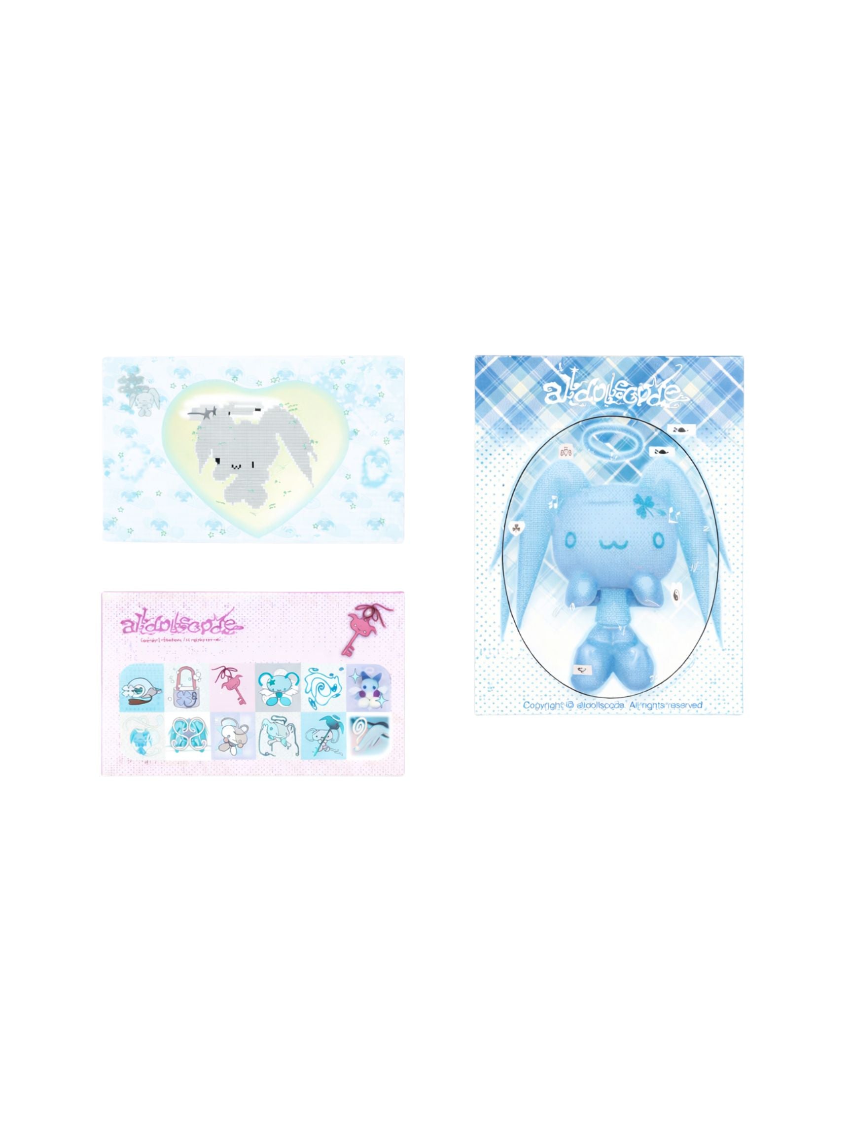 alldollscode Luminous Glitter Reflective badge