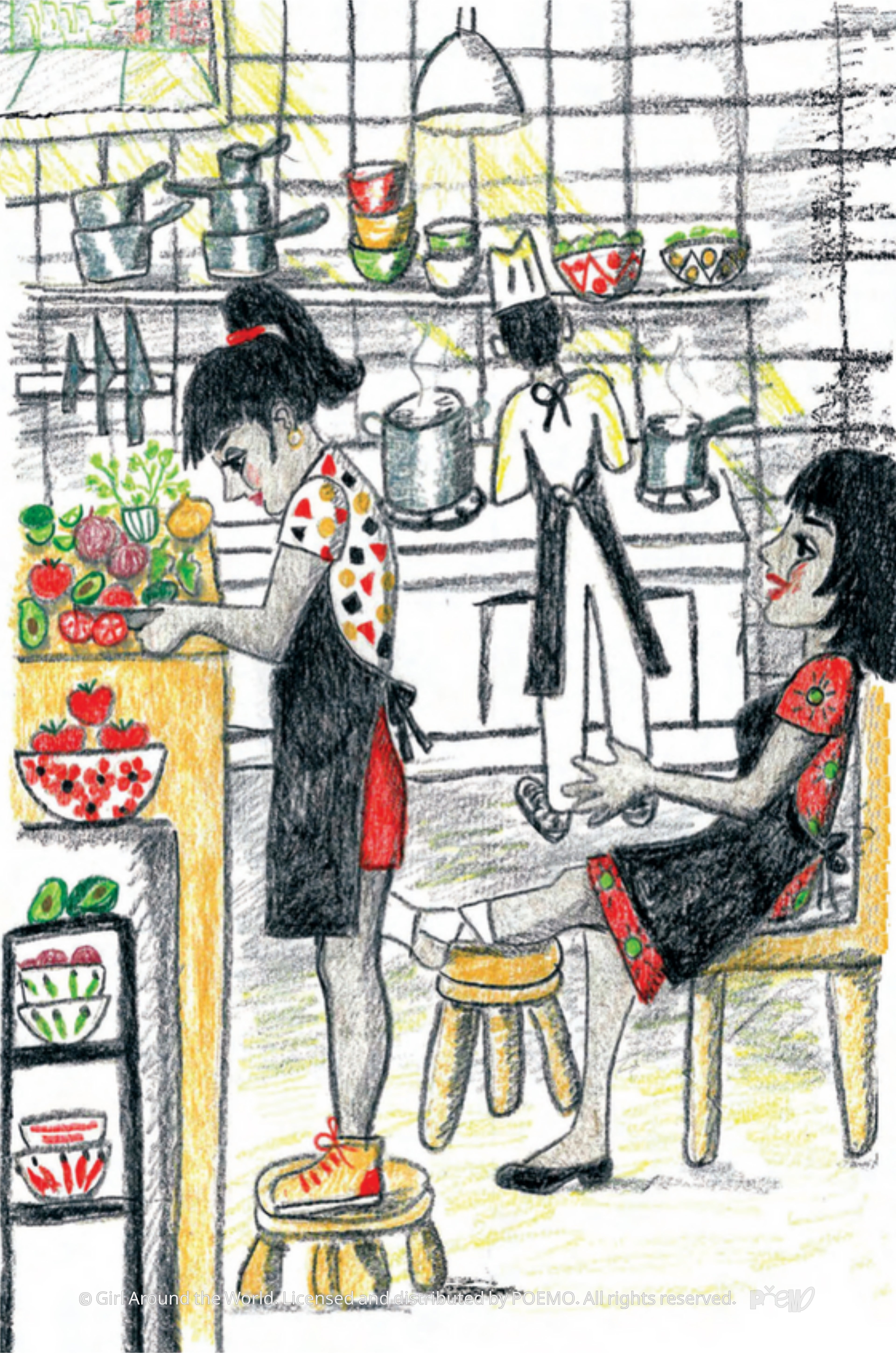 Girl Around the World: Postcard