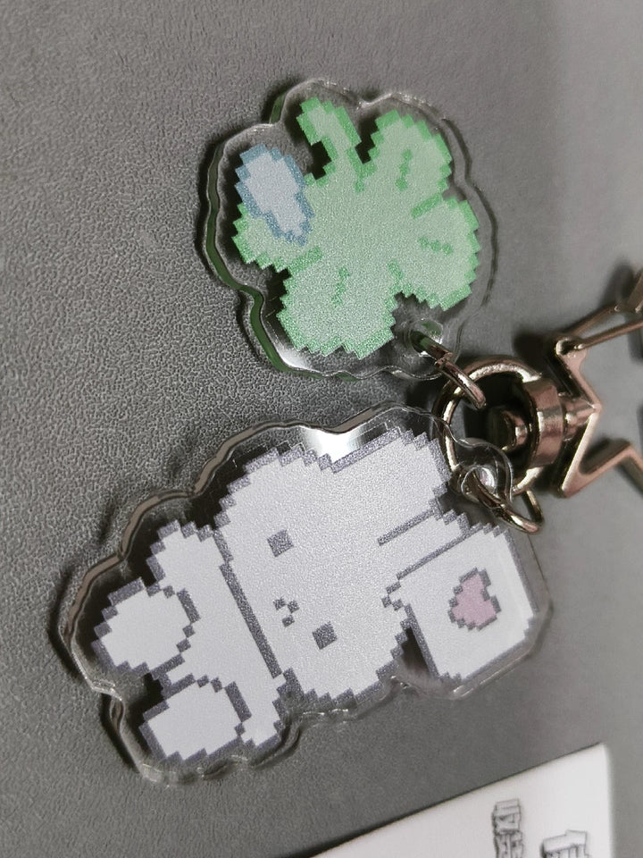 Pixel Bunny Lucky Charm